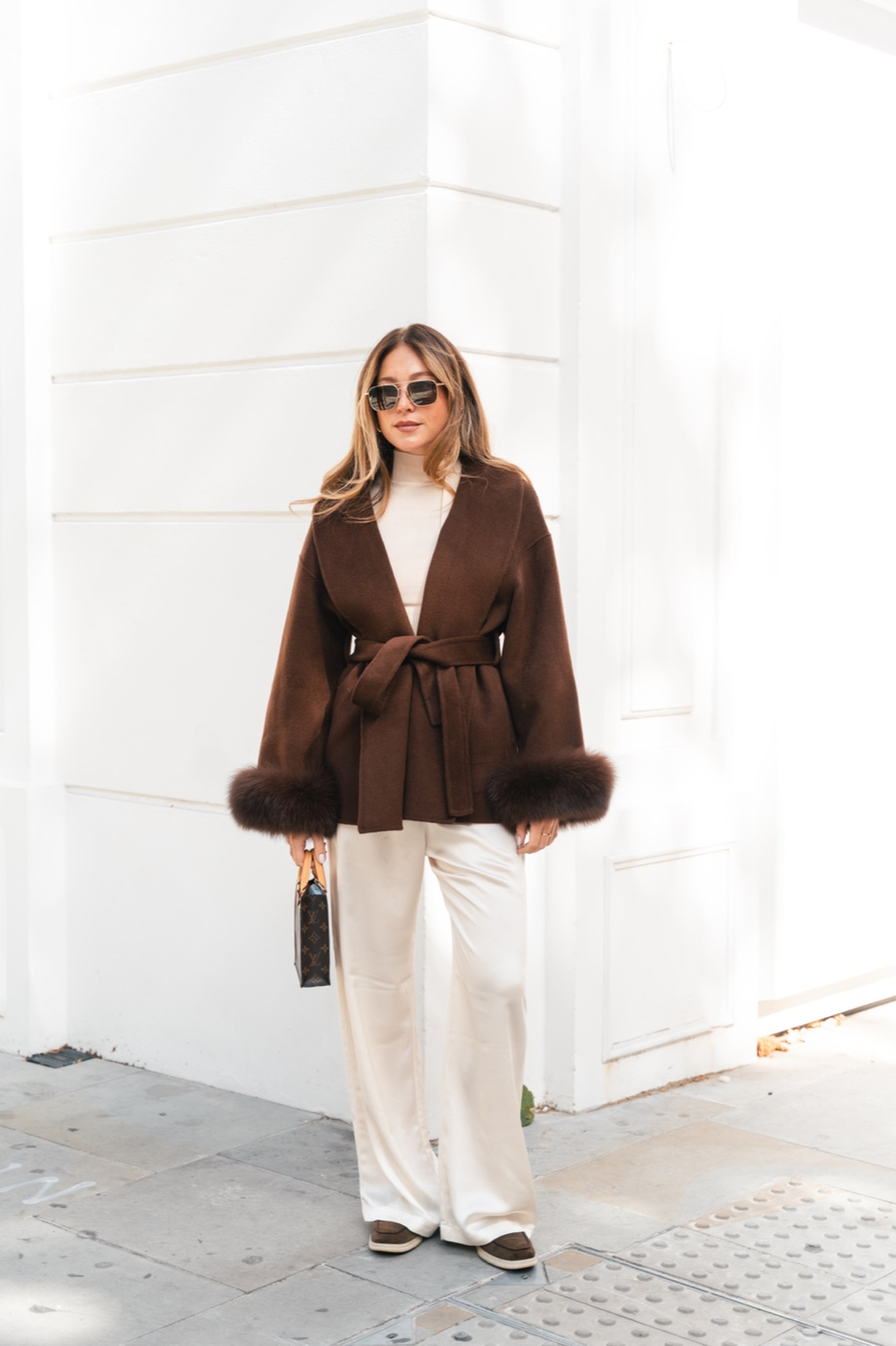 Brown Elva Wool Coat