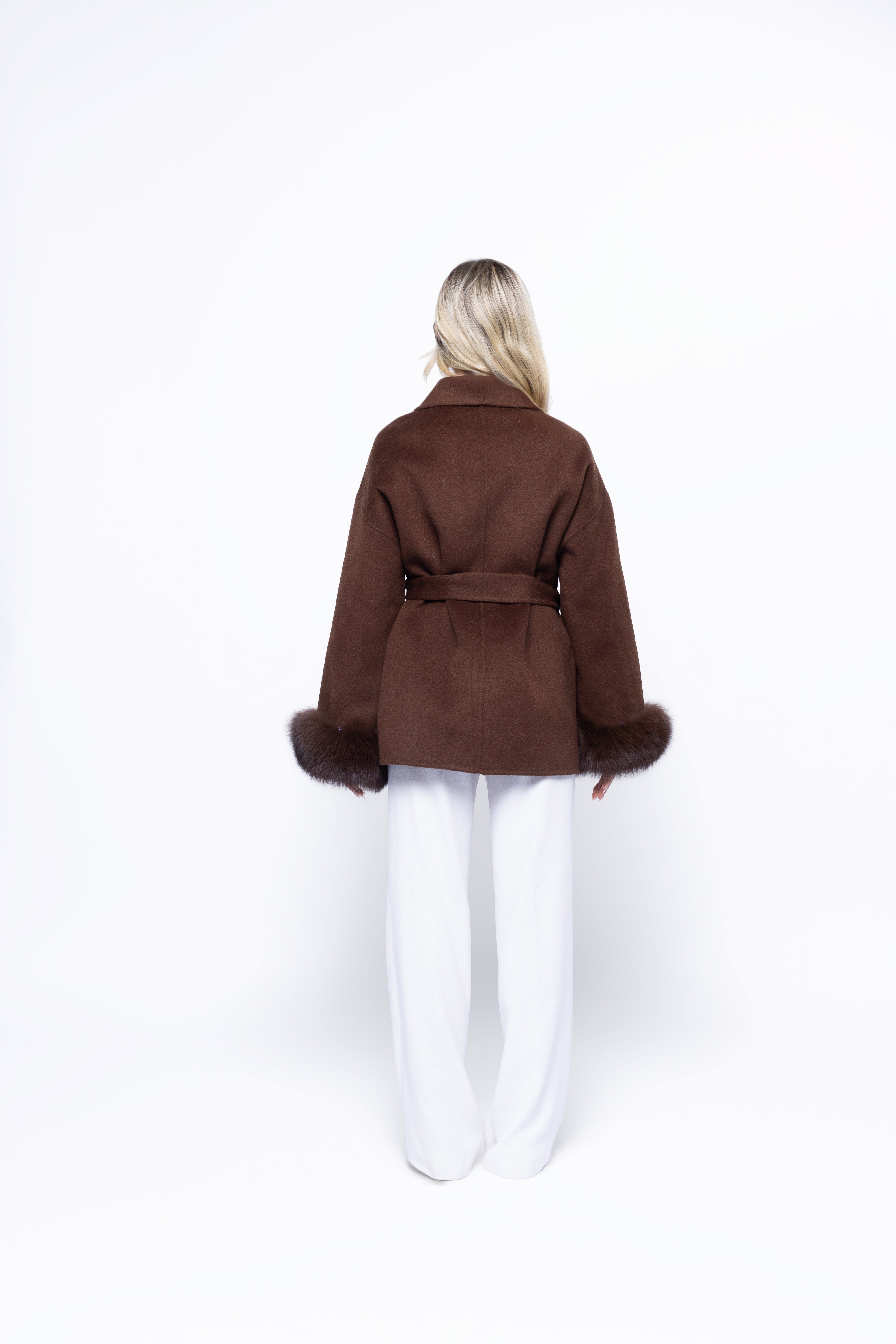 Brown Elva Wool Coat