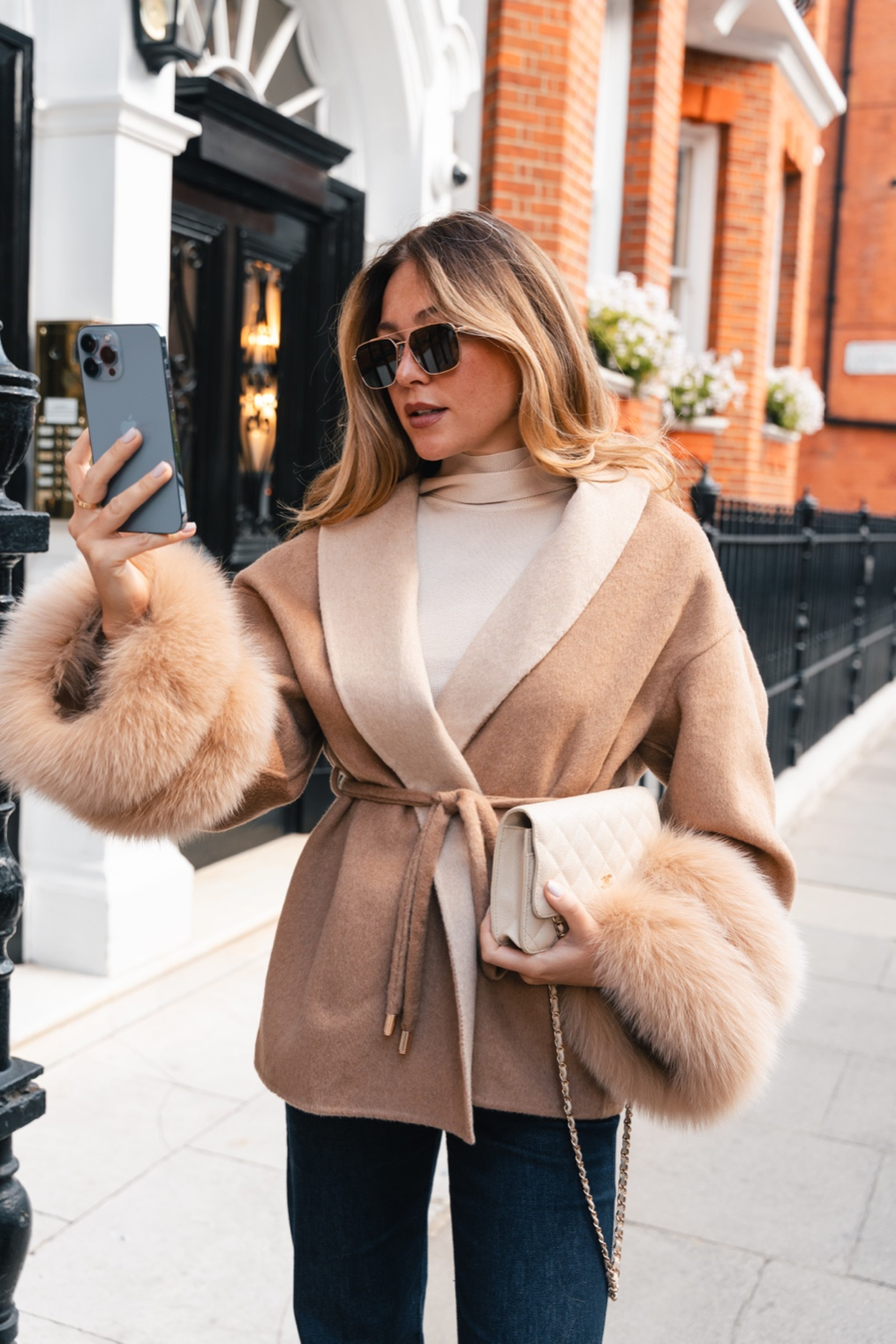 Cream Elia Wool Coat