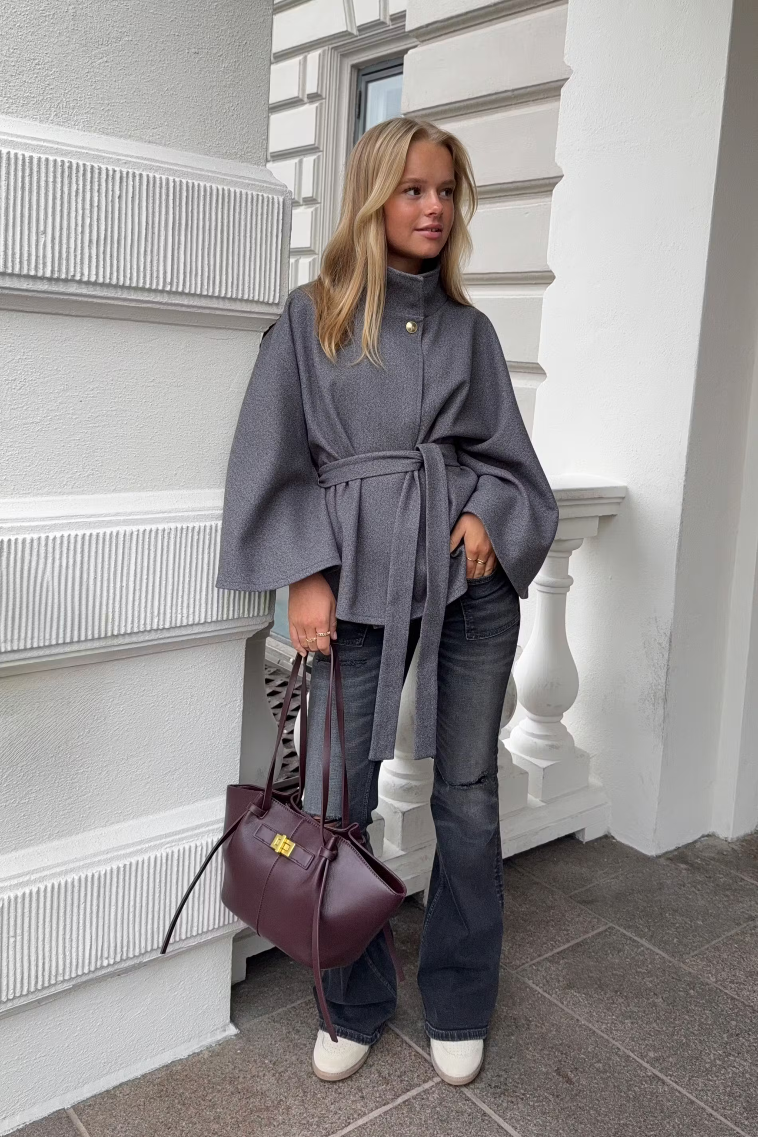 Tara Belted Cape