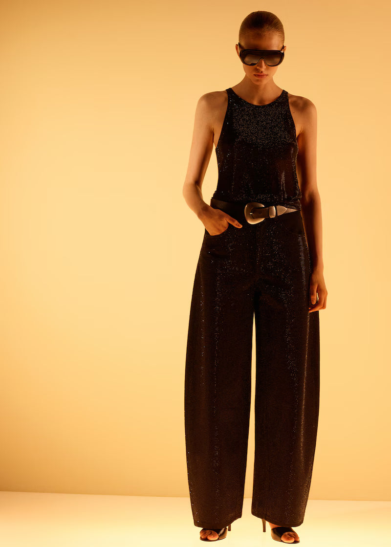 Wide Fit Jeans mit Strass - Stardust