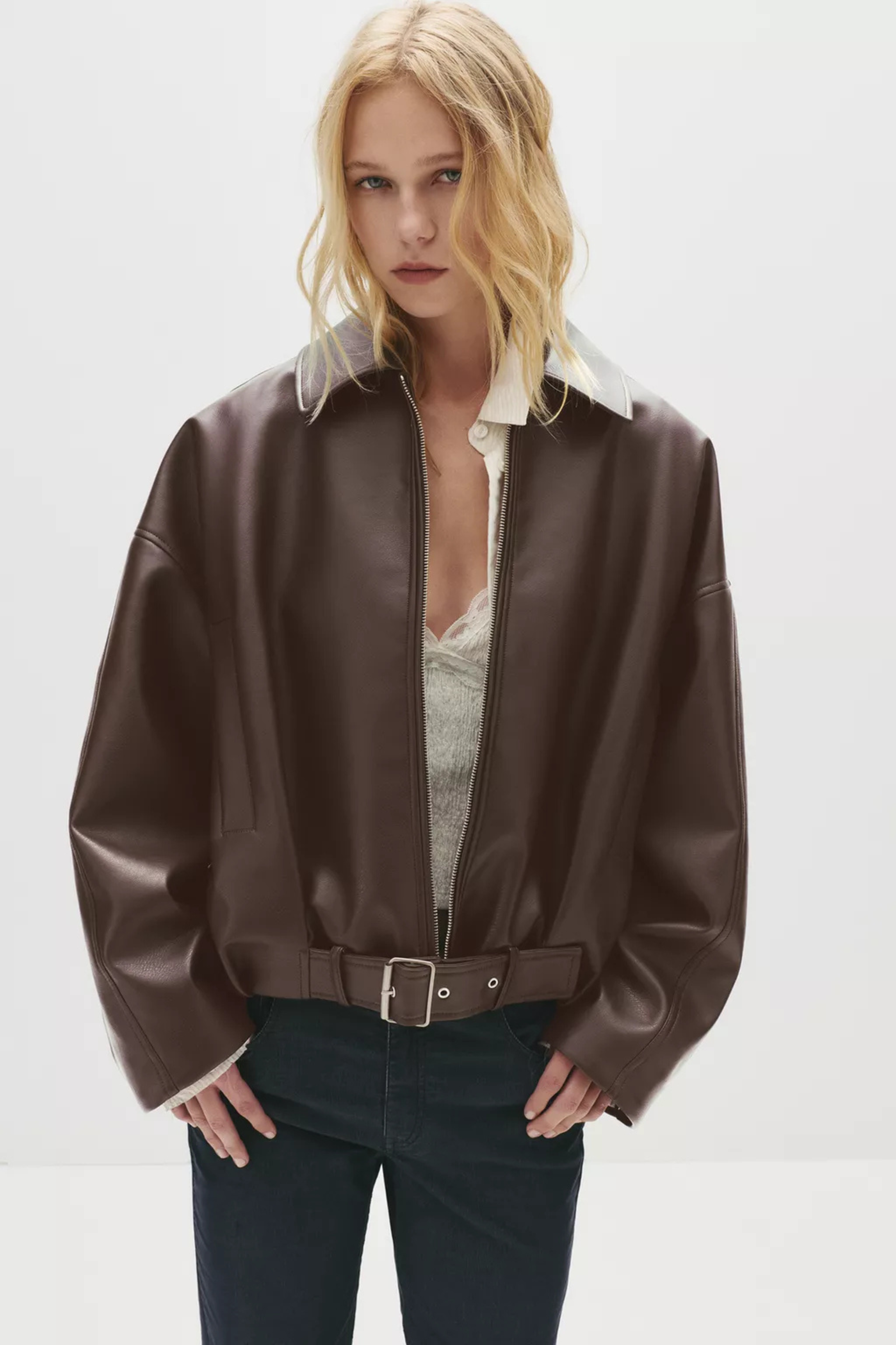 Zara Faux Leather Jacket