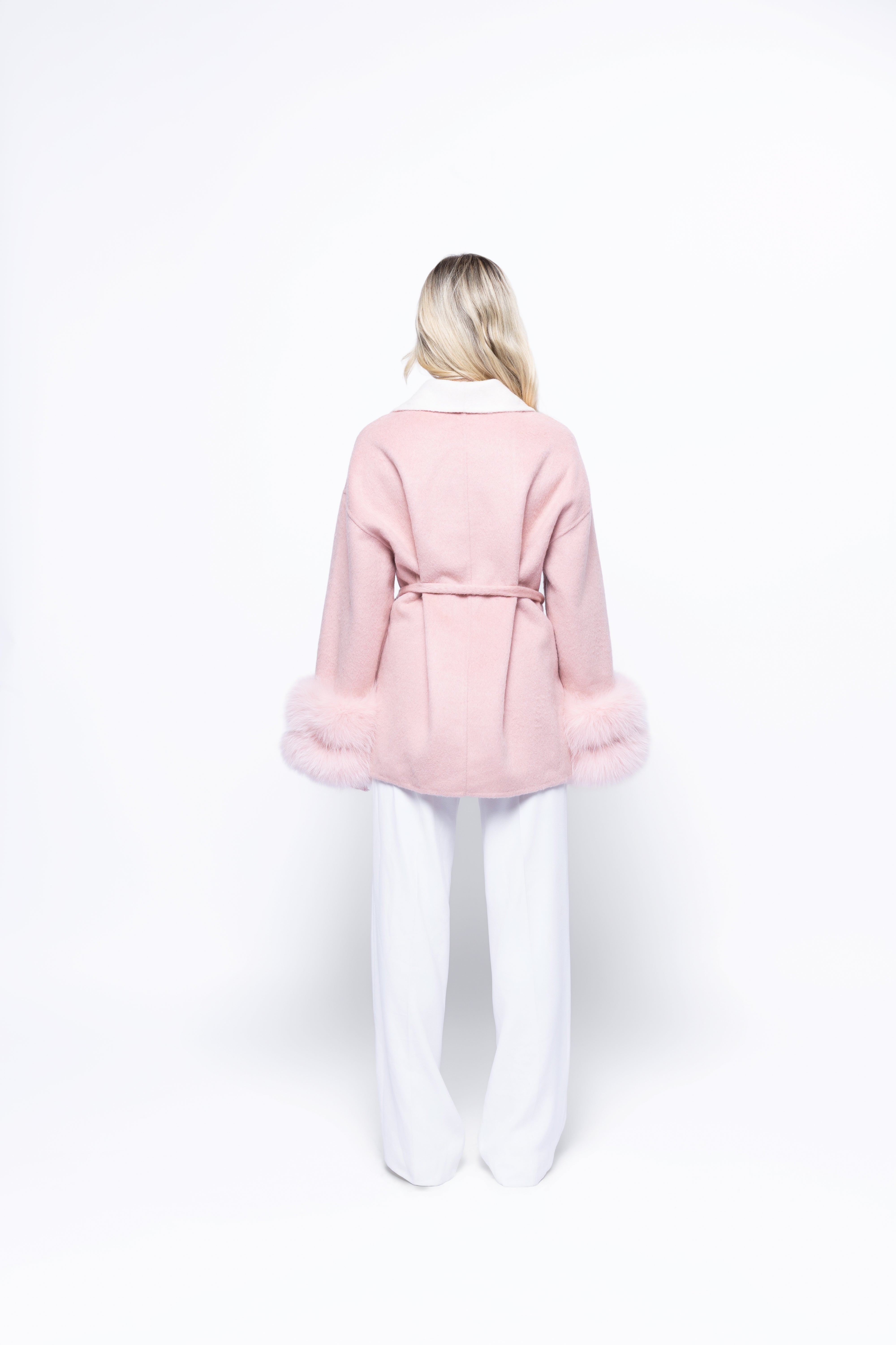Pink Elia Wool Coat