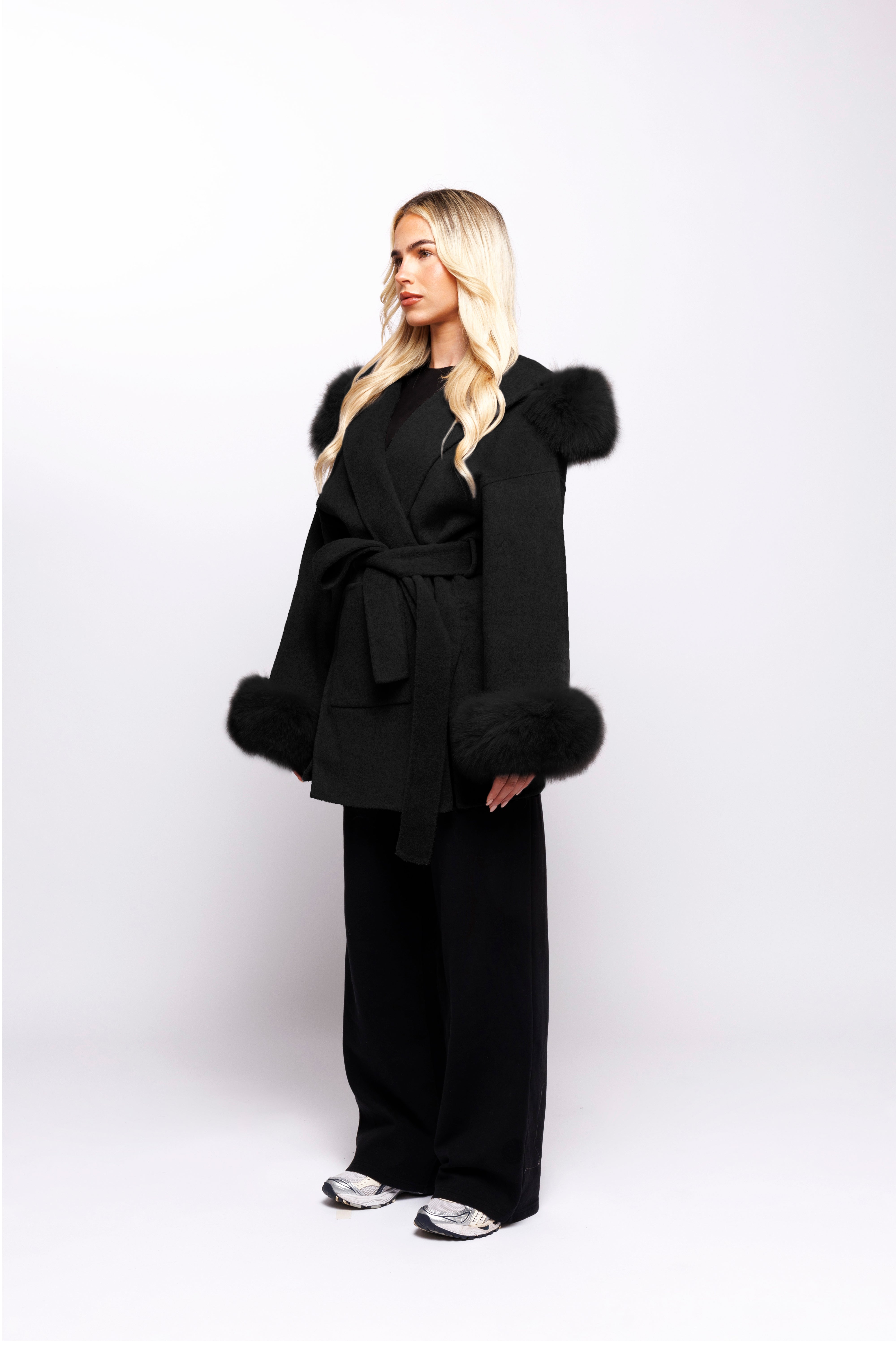 Black Iris Wool Coat