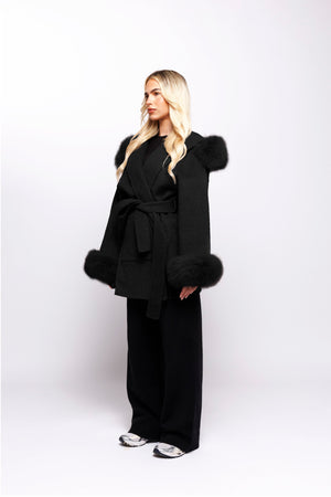 Black Iris Wool Coat