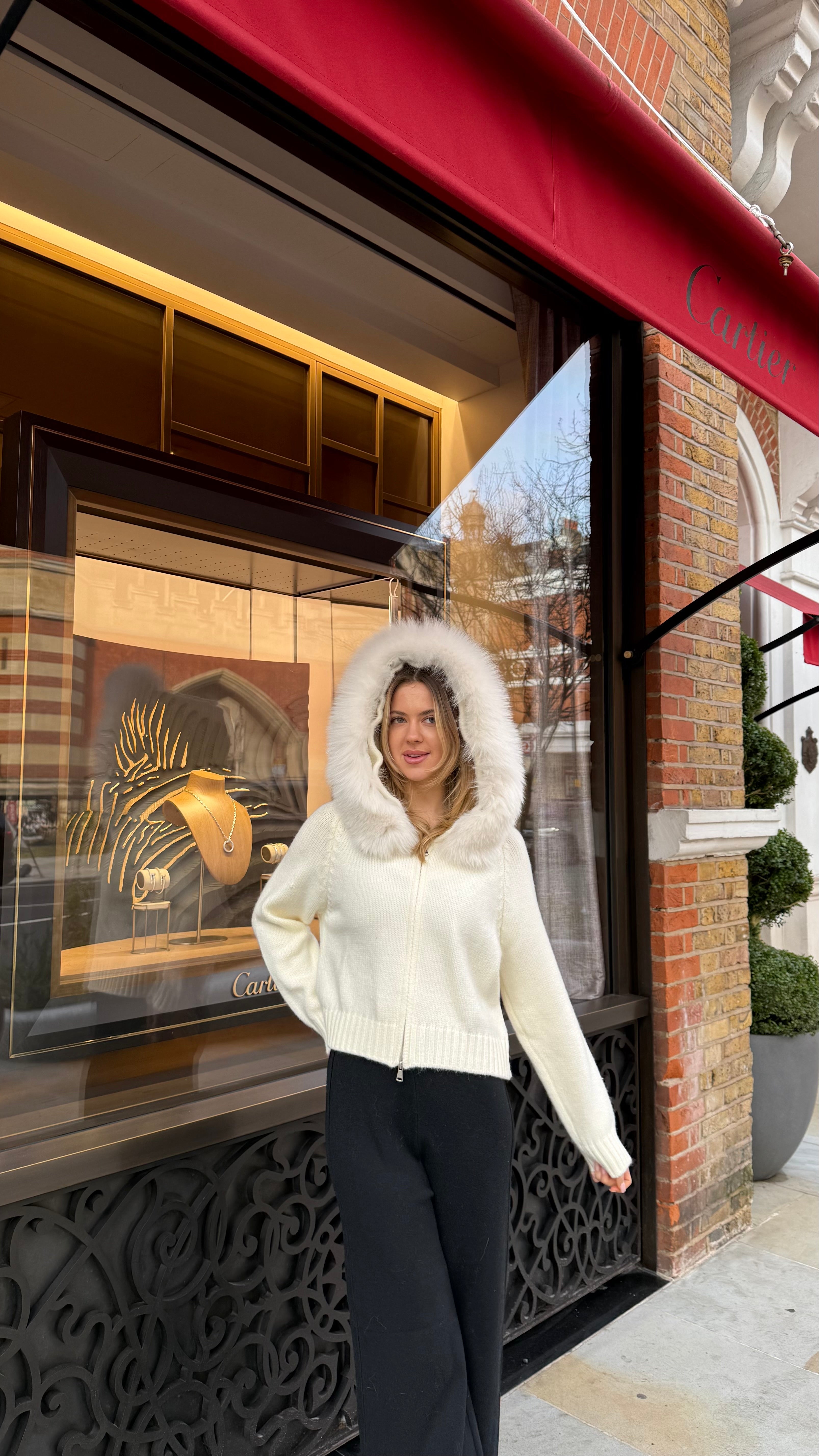 White Nala Wool Coat