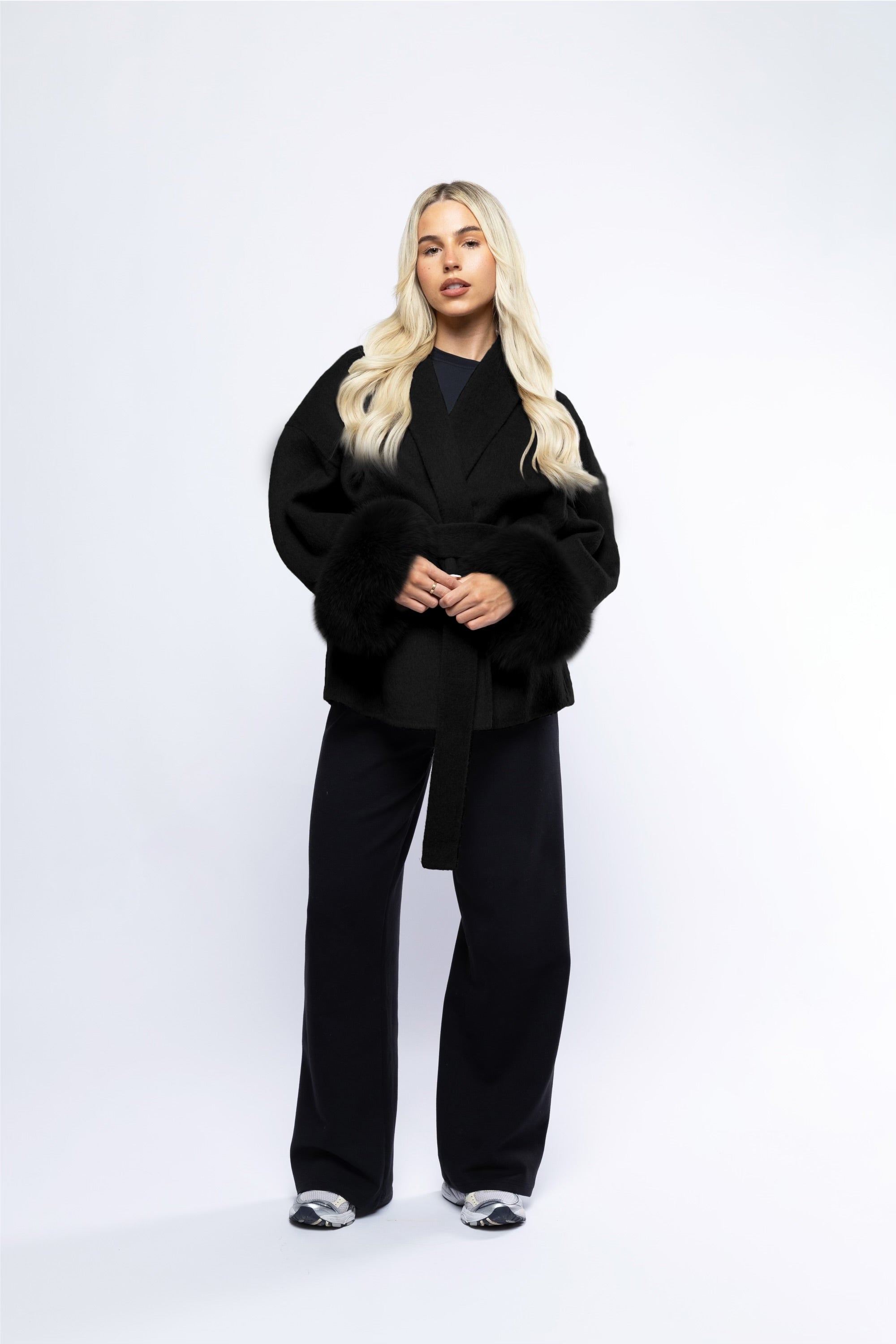 Black Elva Wool Coat