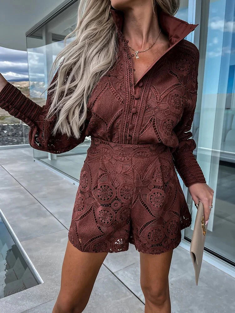 Evelyn Lace Mini Dress