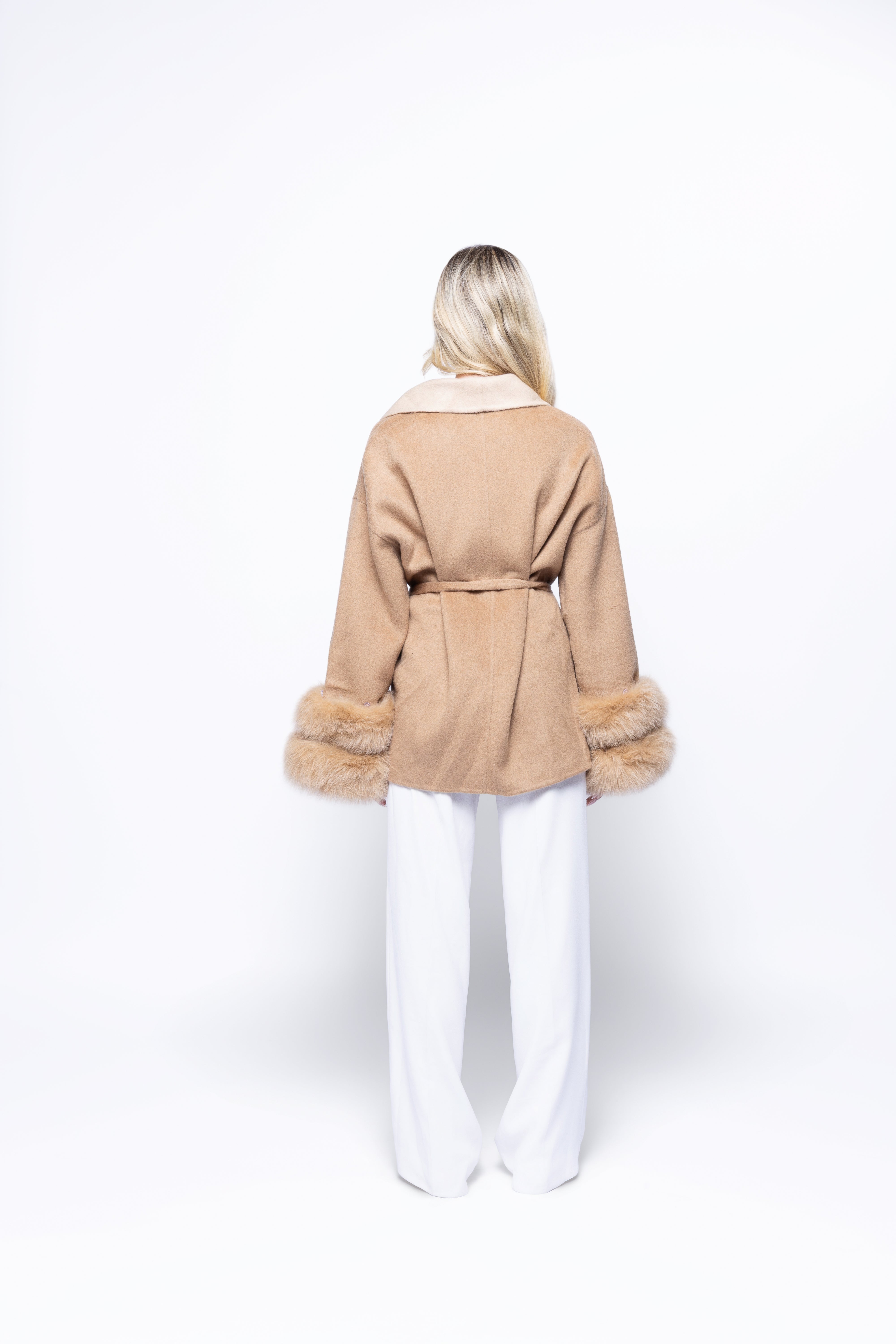 Cream Elia Wool Coat