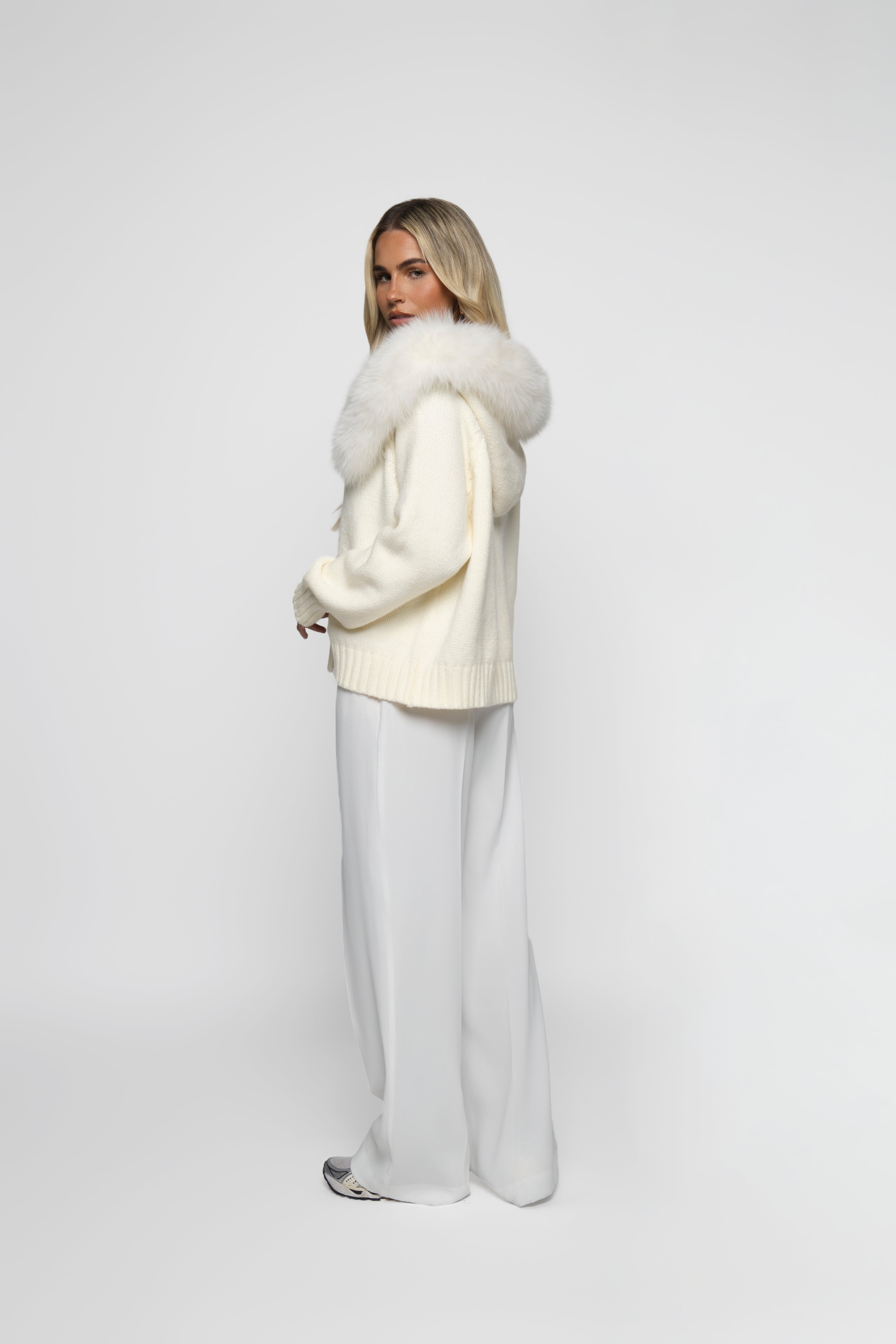 White Nala Wool Coat