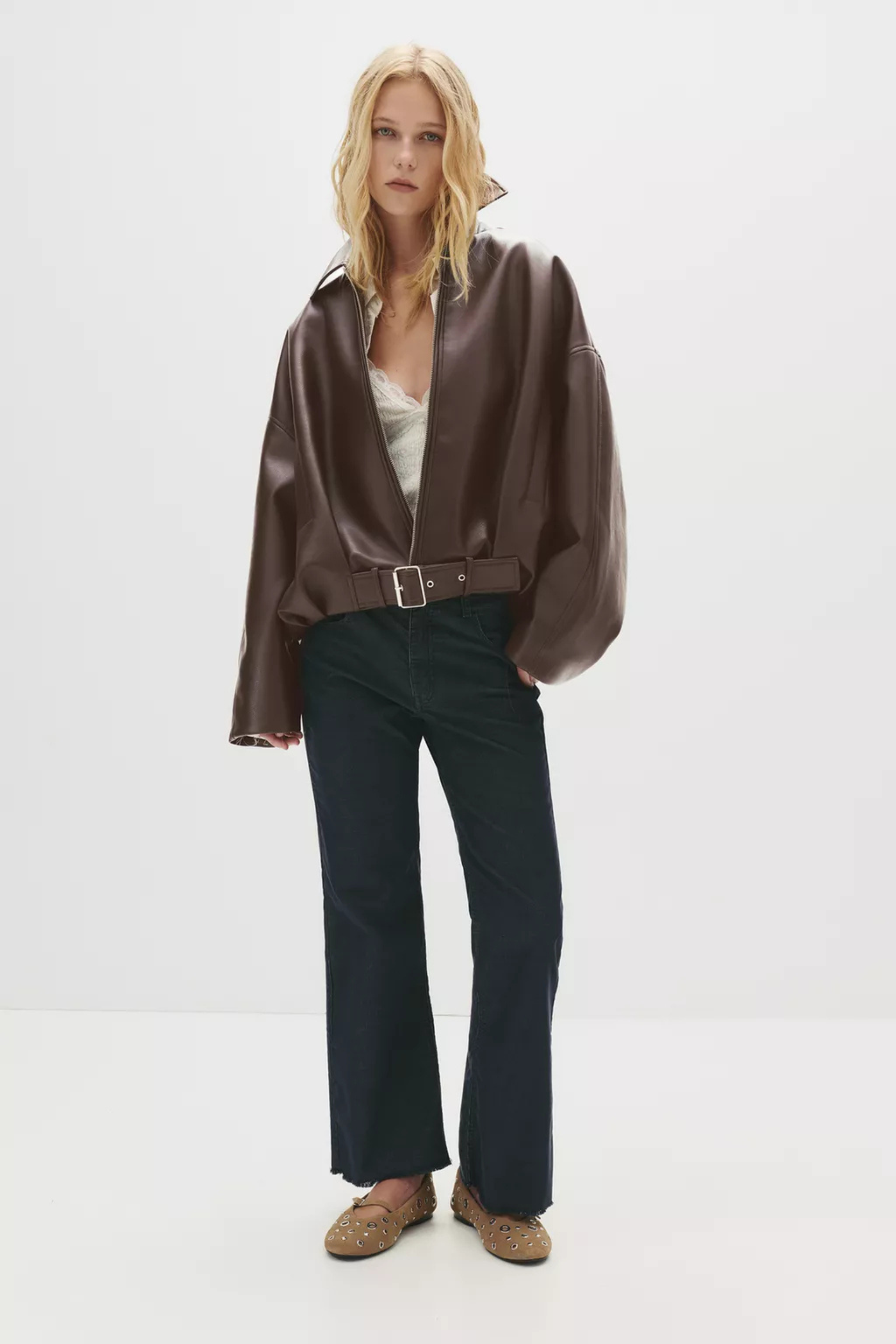 Zara Faux Leather Jacket