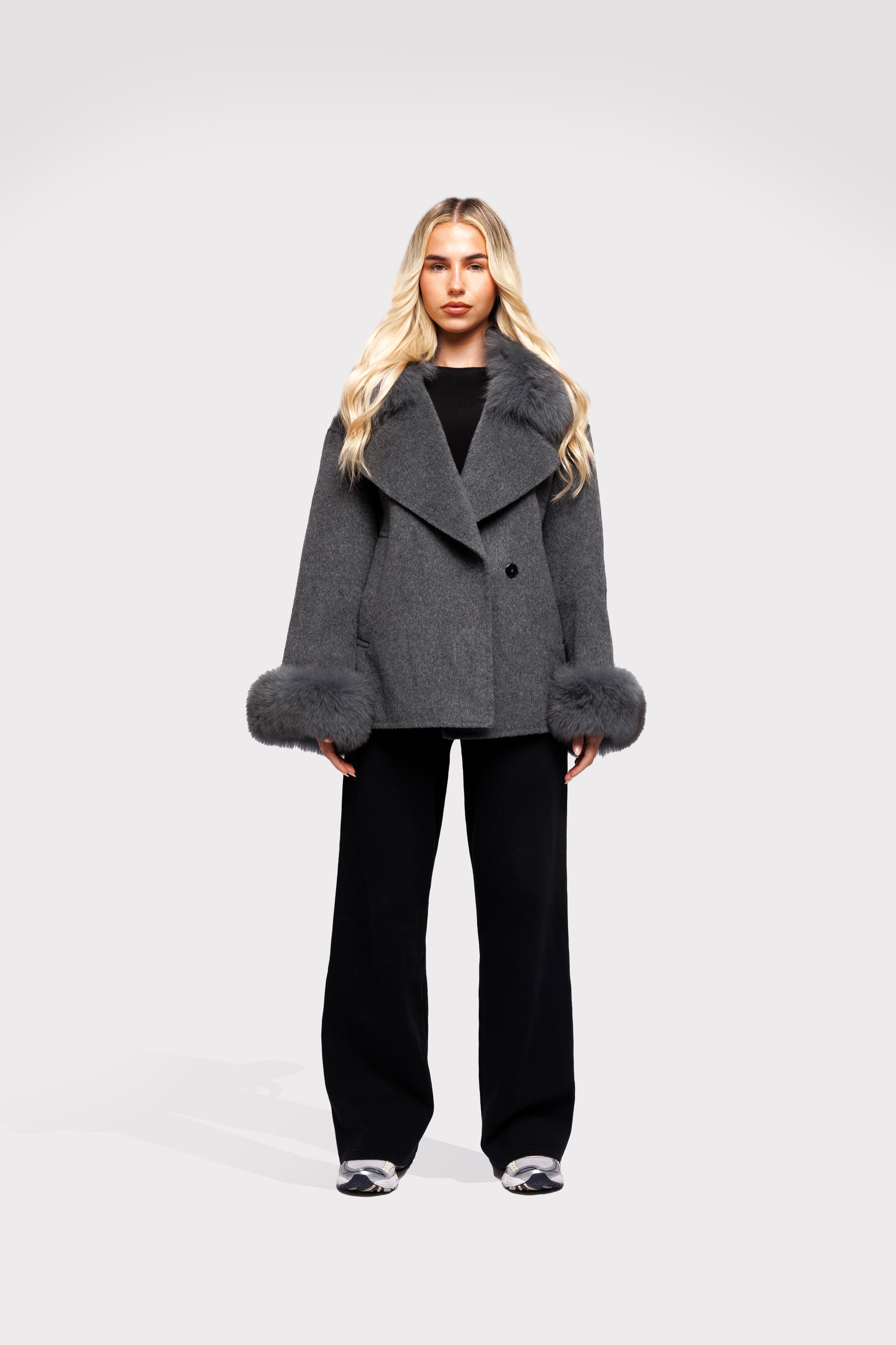 Black Iris Wool Coat