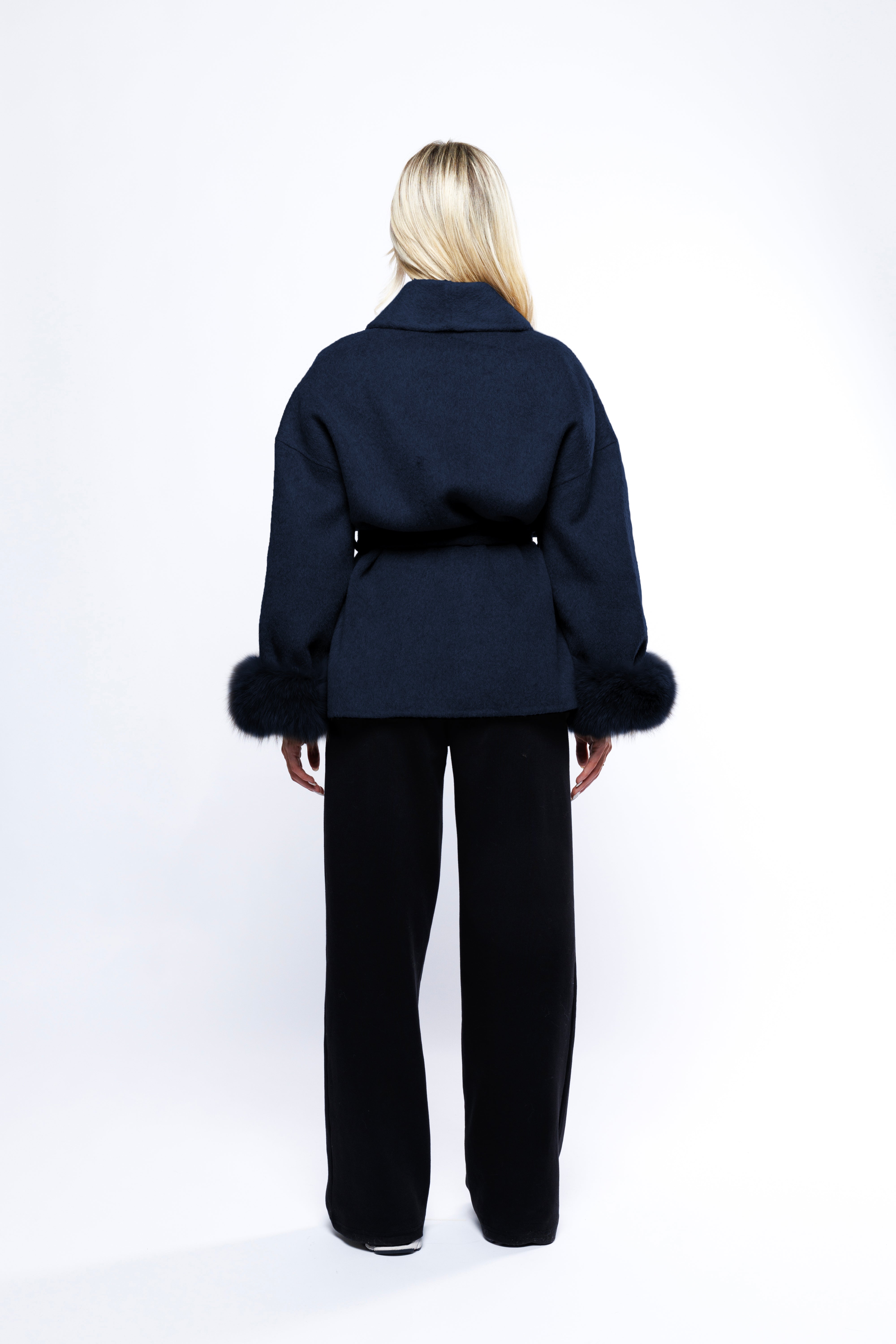 Blue Elva Wool Coat