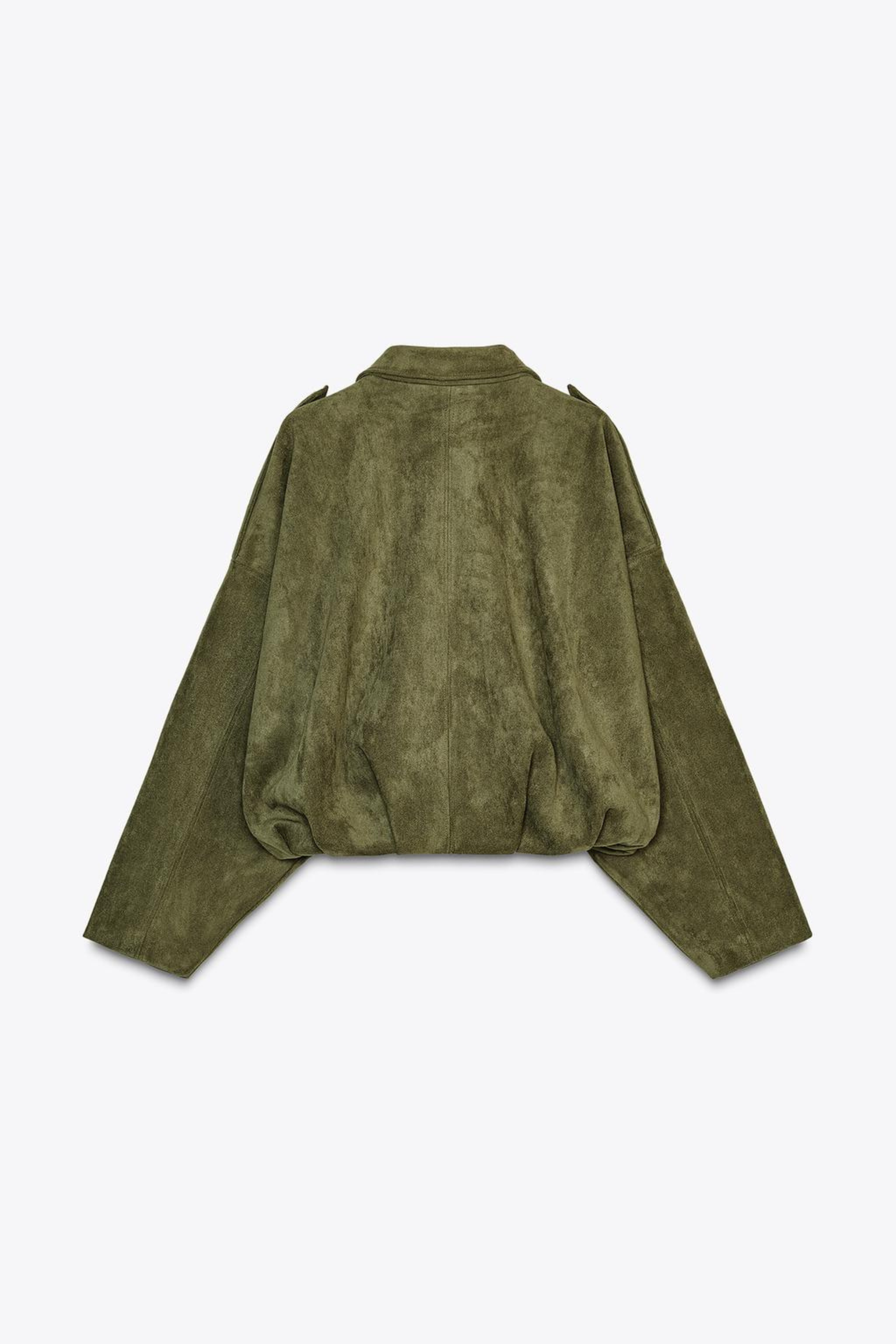 Tessa Suede Bomber Jacket