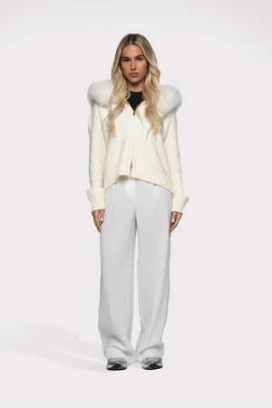 White Nala Wool Coat