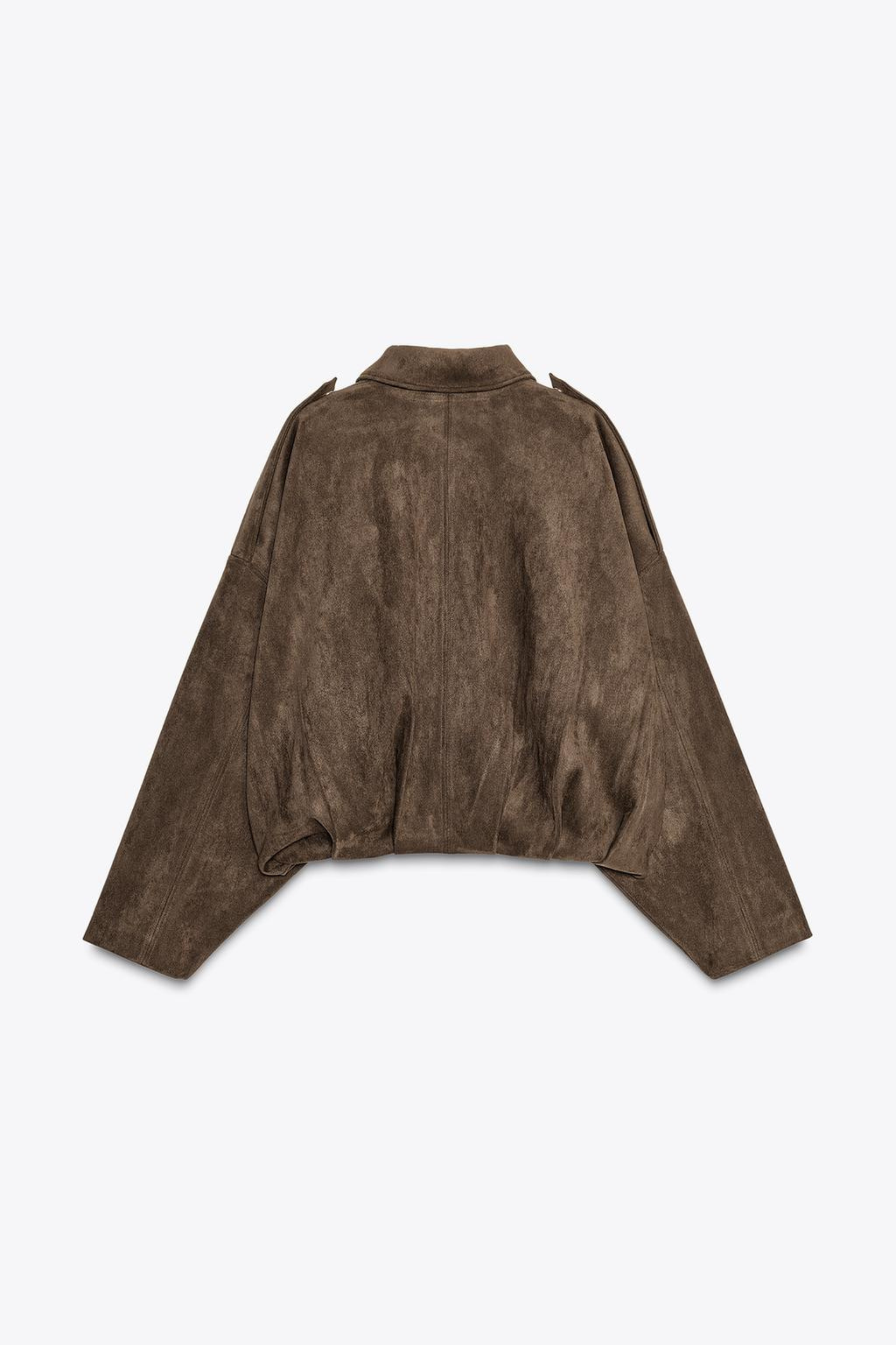 Tessa Suede Bomber Jacket