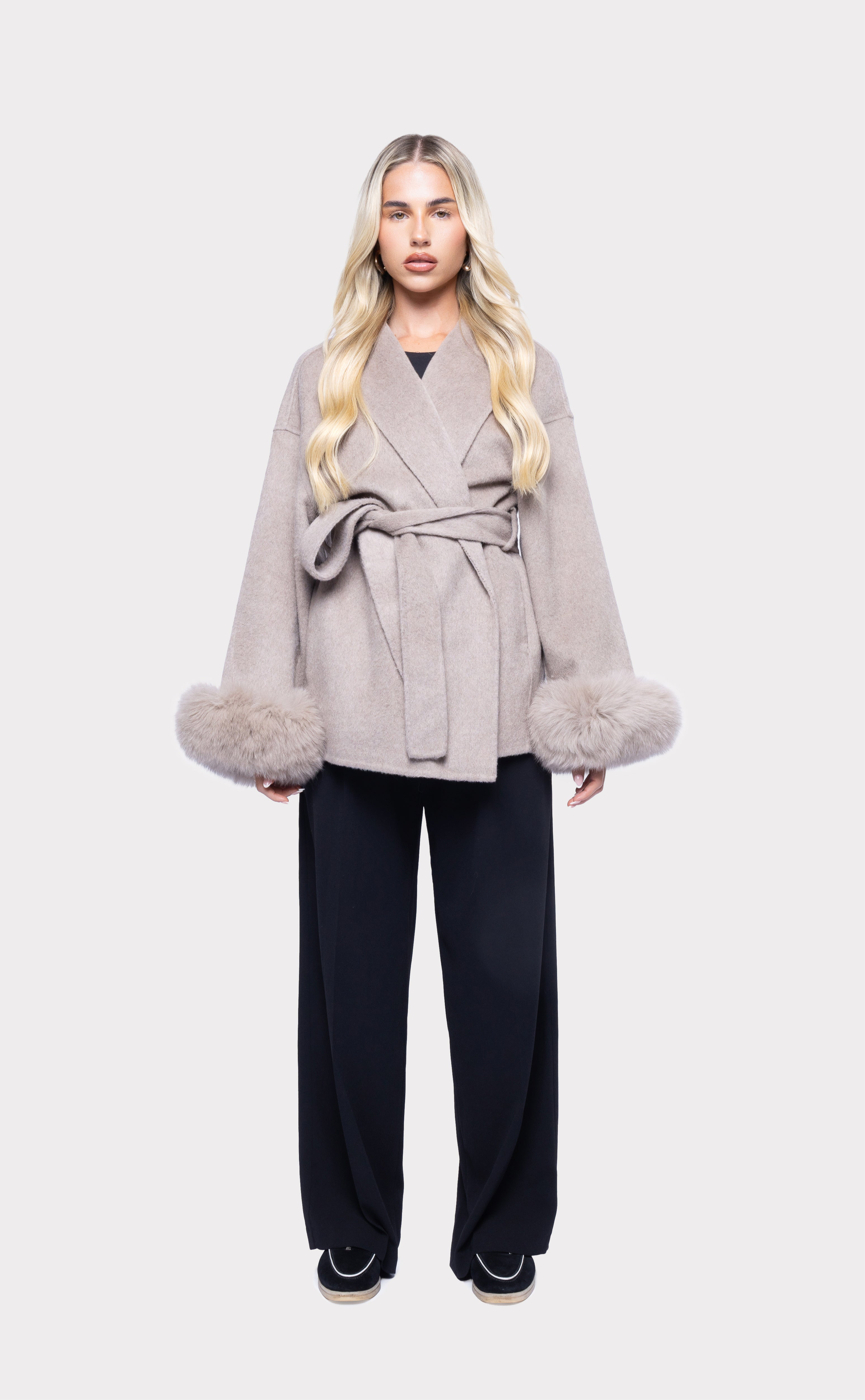 Grey Elva Wool Coat