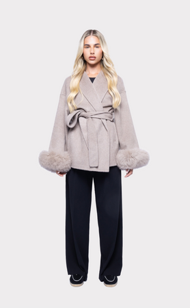 Grey Elva Wool Coat