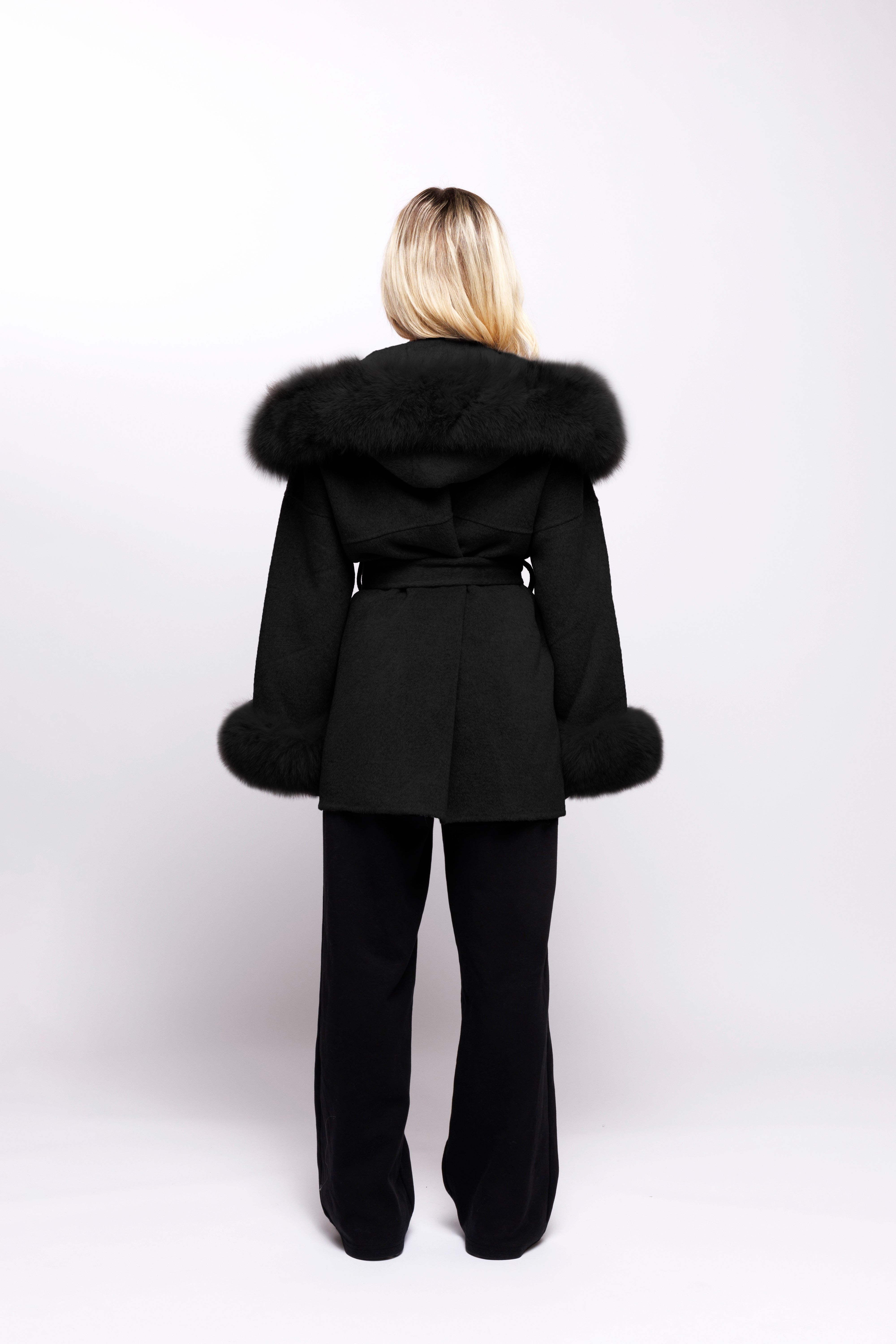 Black Iris Wool Coat