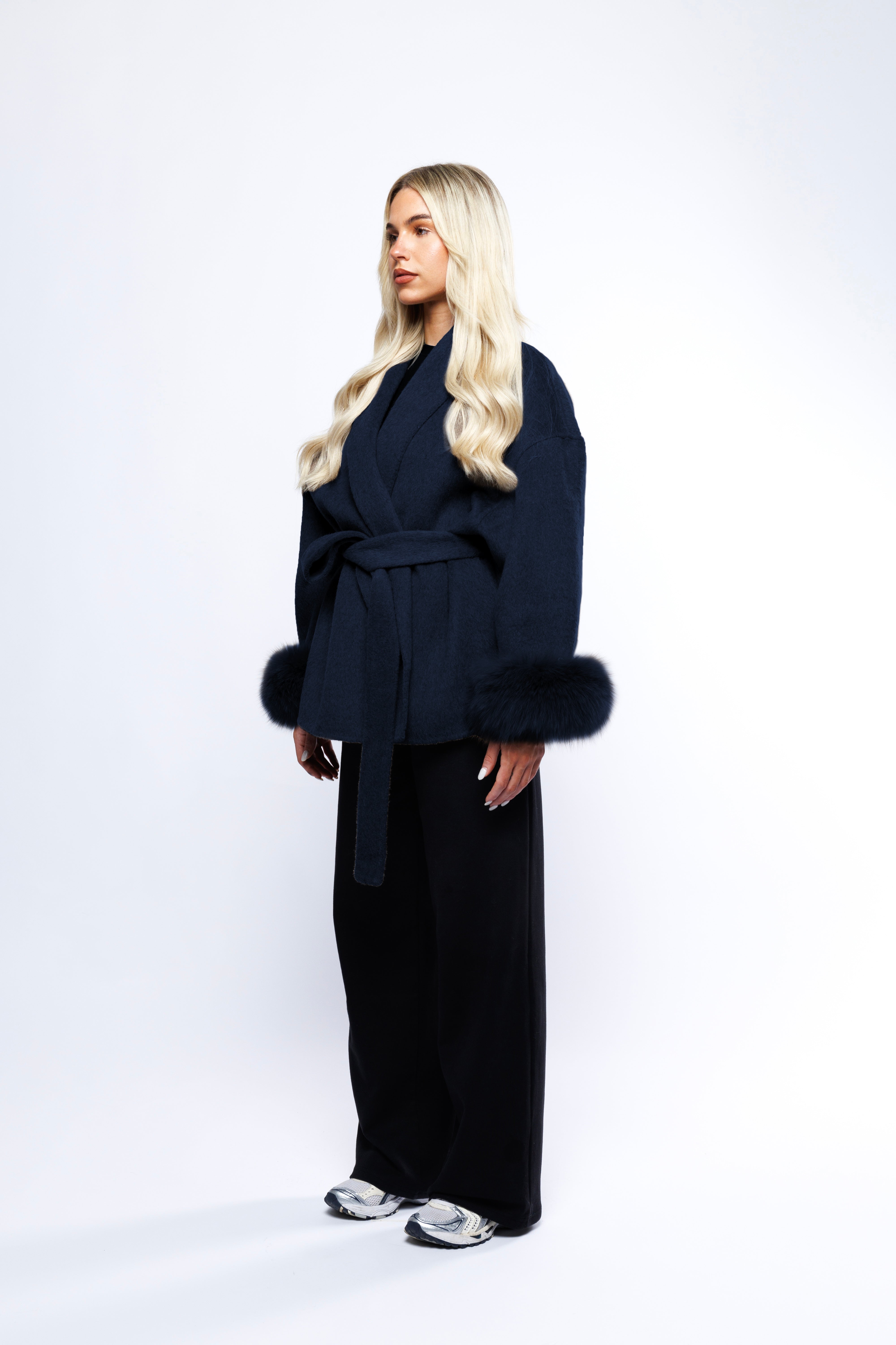 Blue Elva Wool Coat