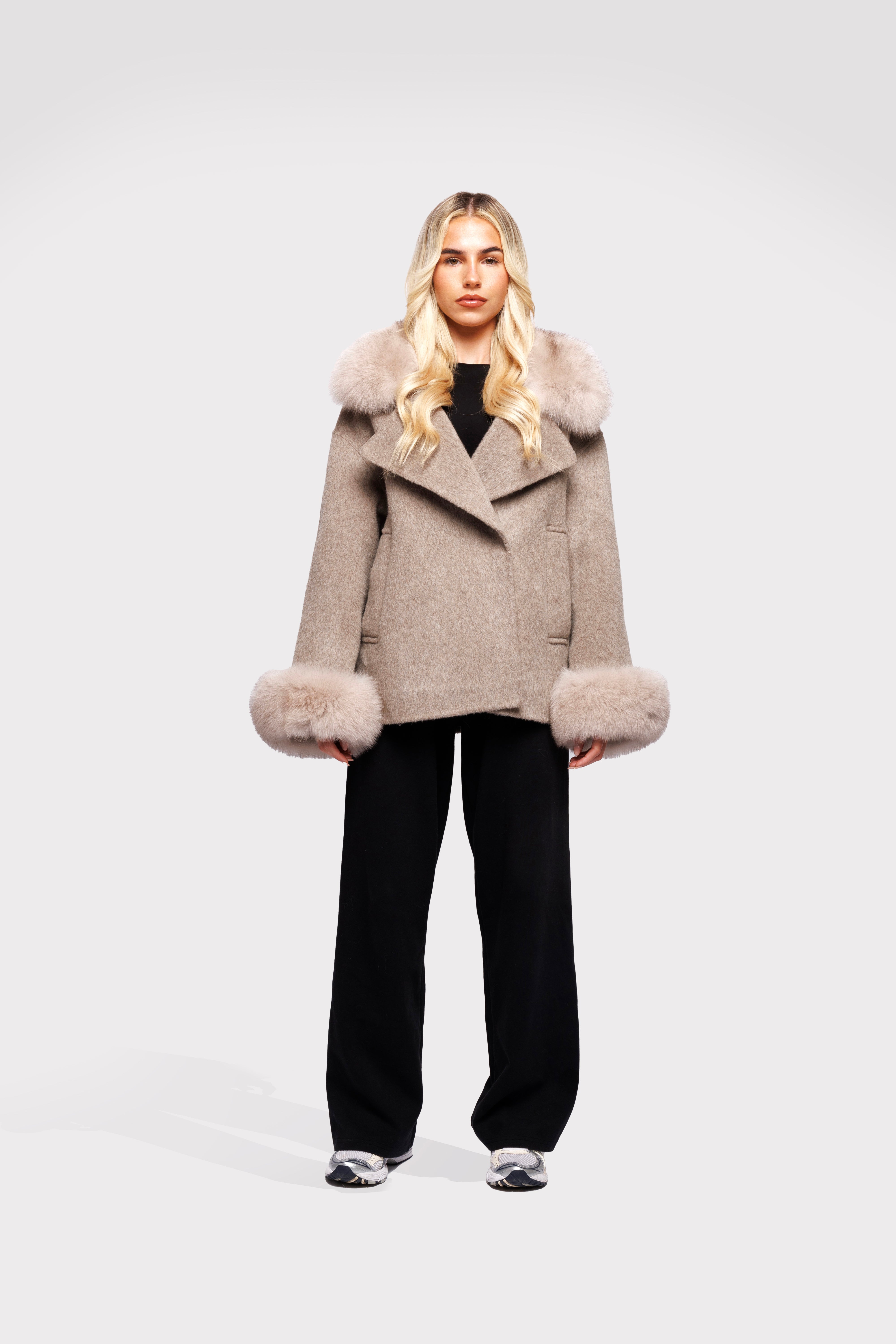 Cream Iris Wool Coat