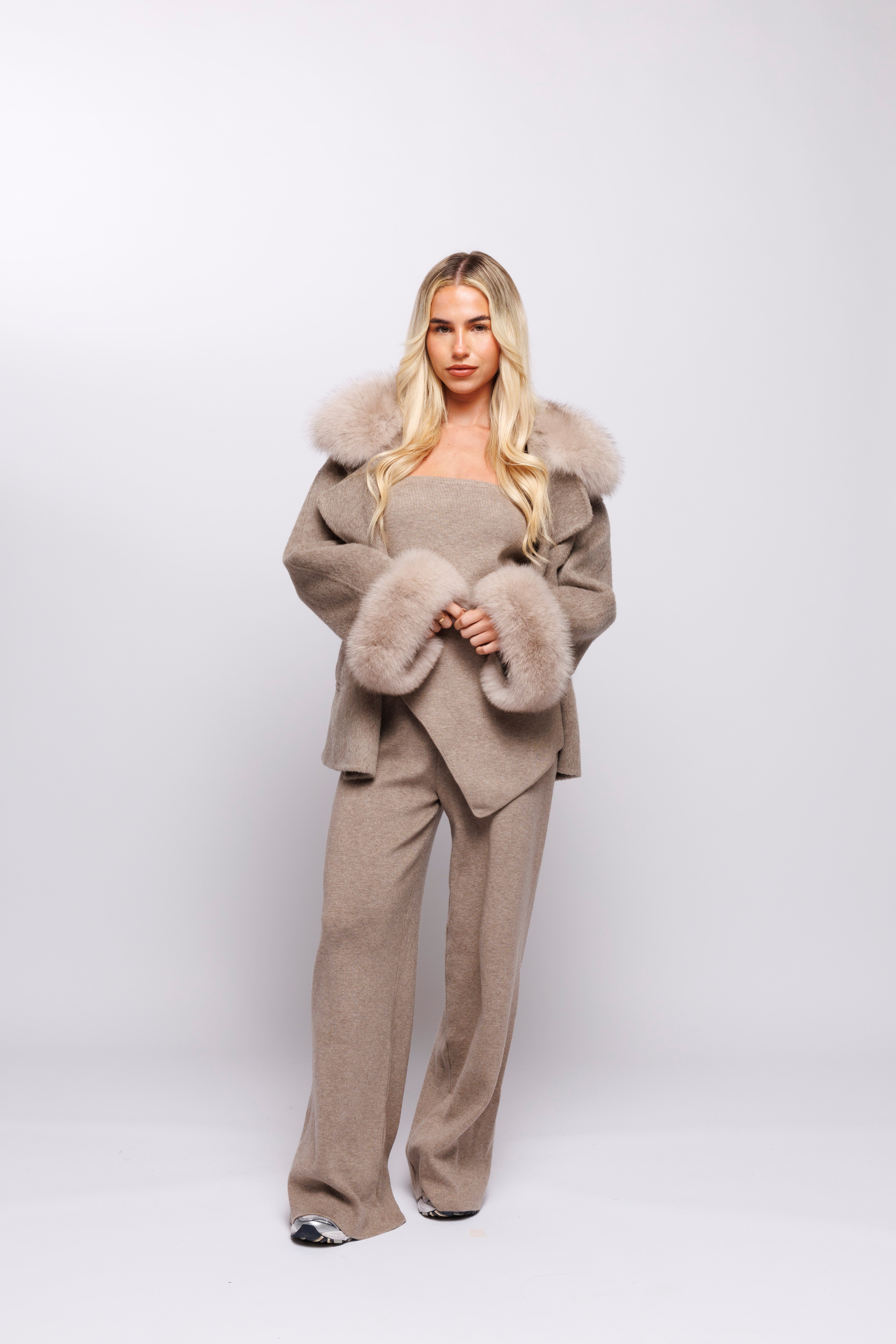 Cream Iris Wool Coat