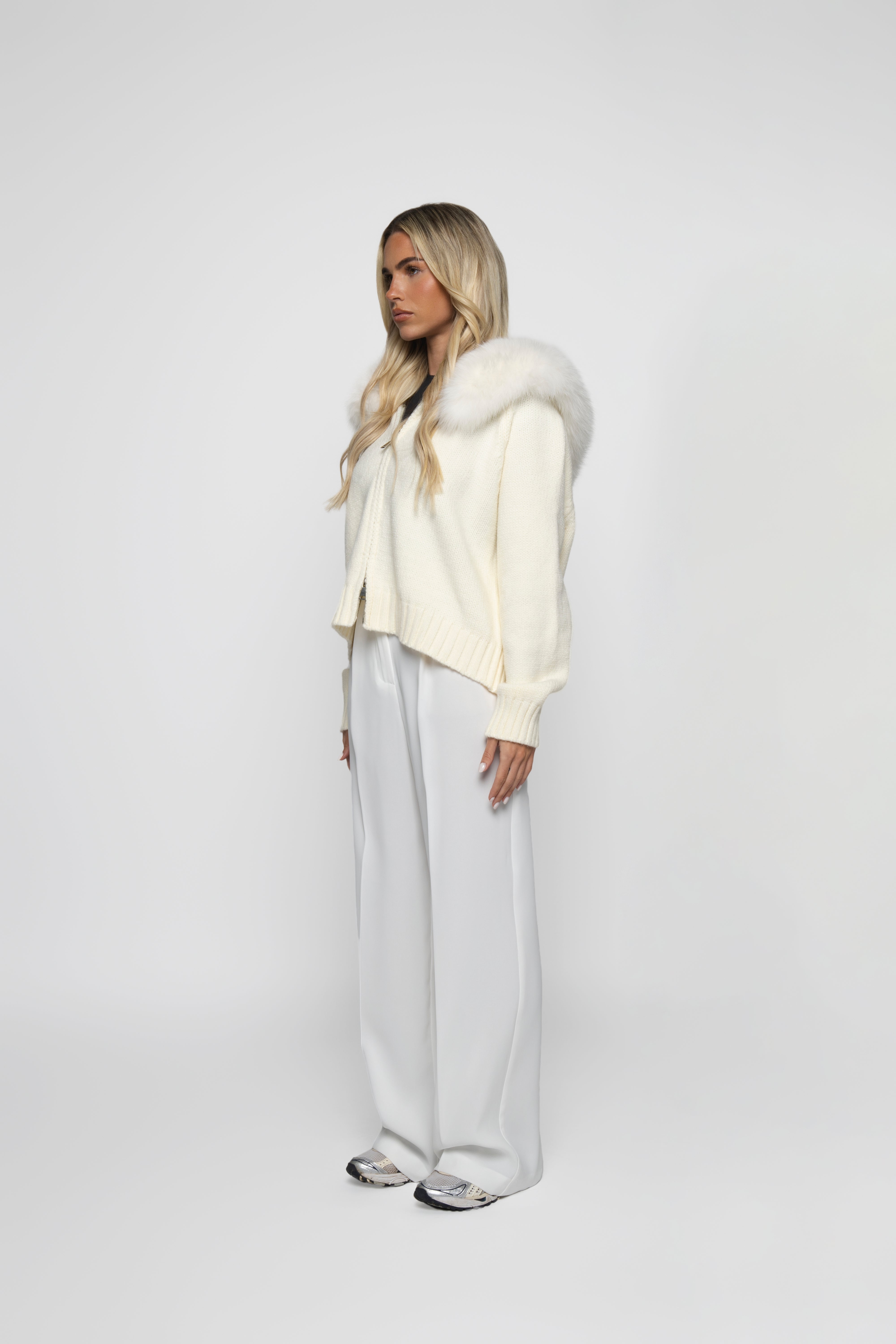 White Nala Wool Coat