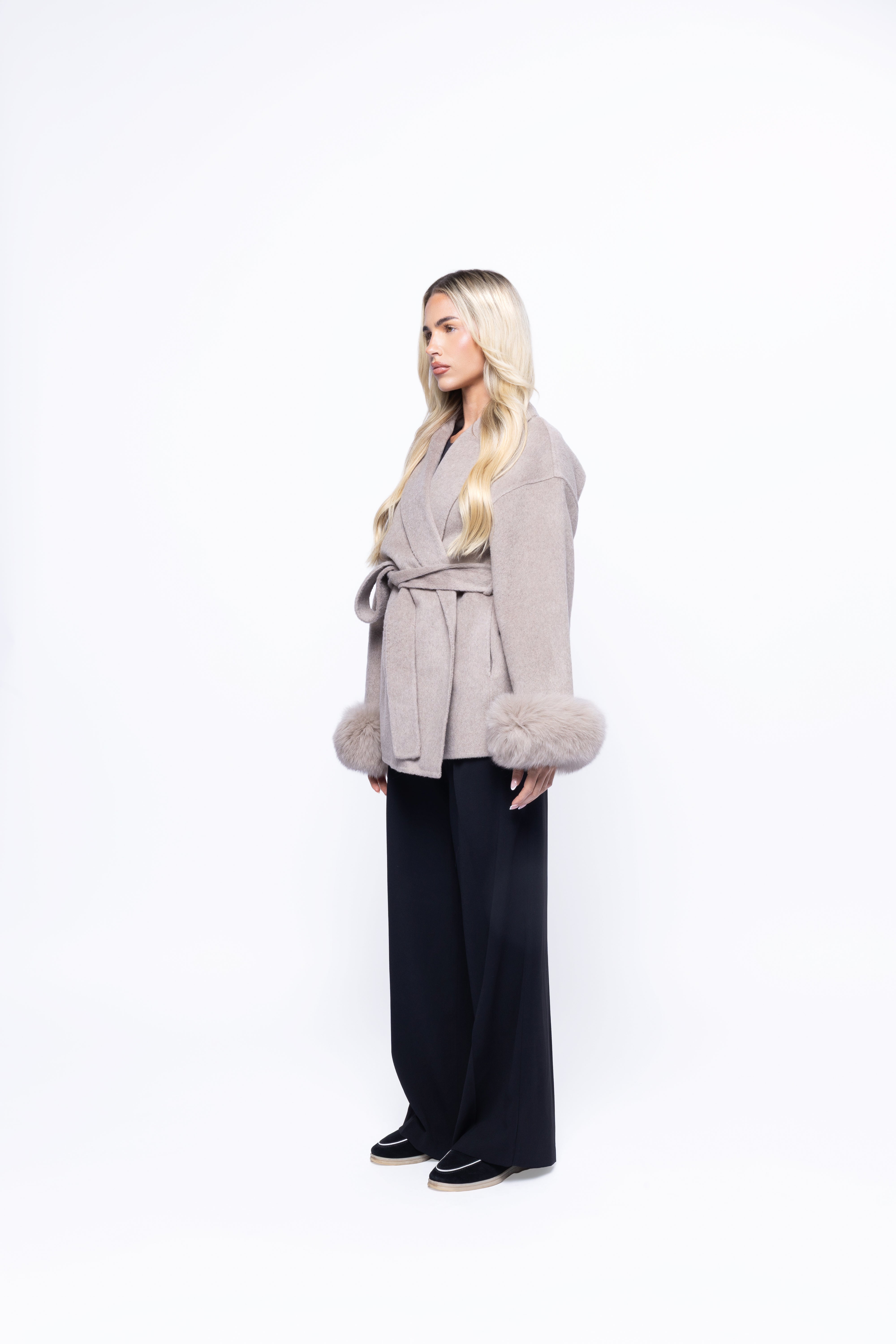 Grey Elva Wool Coat