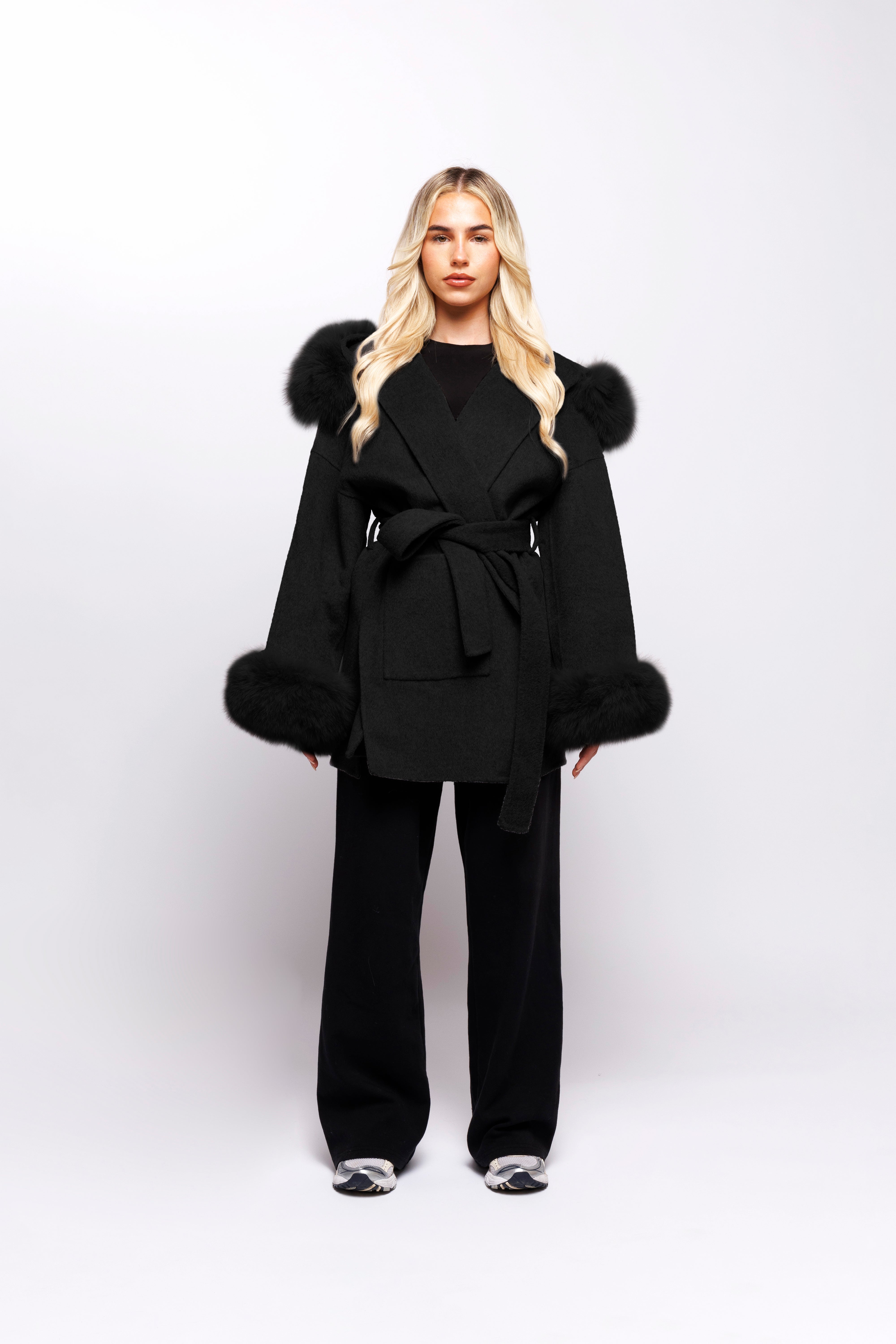 Black Iris Wool Coat