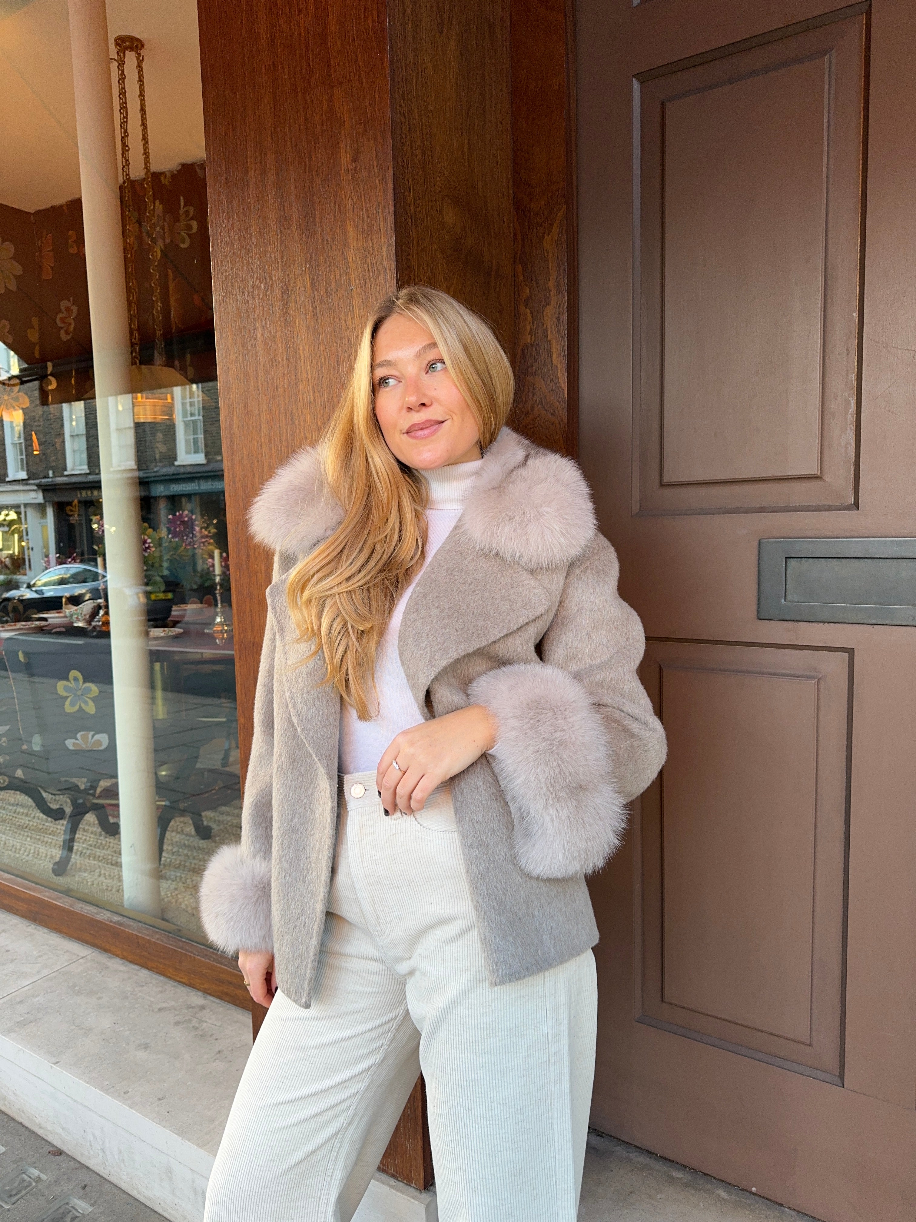 Cream Iris Wool Coat