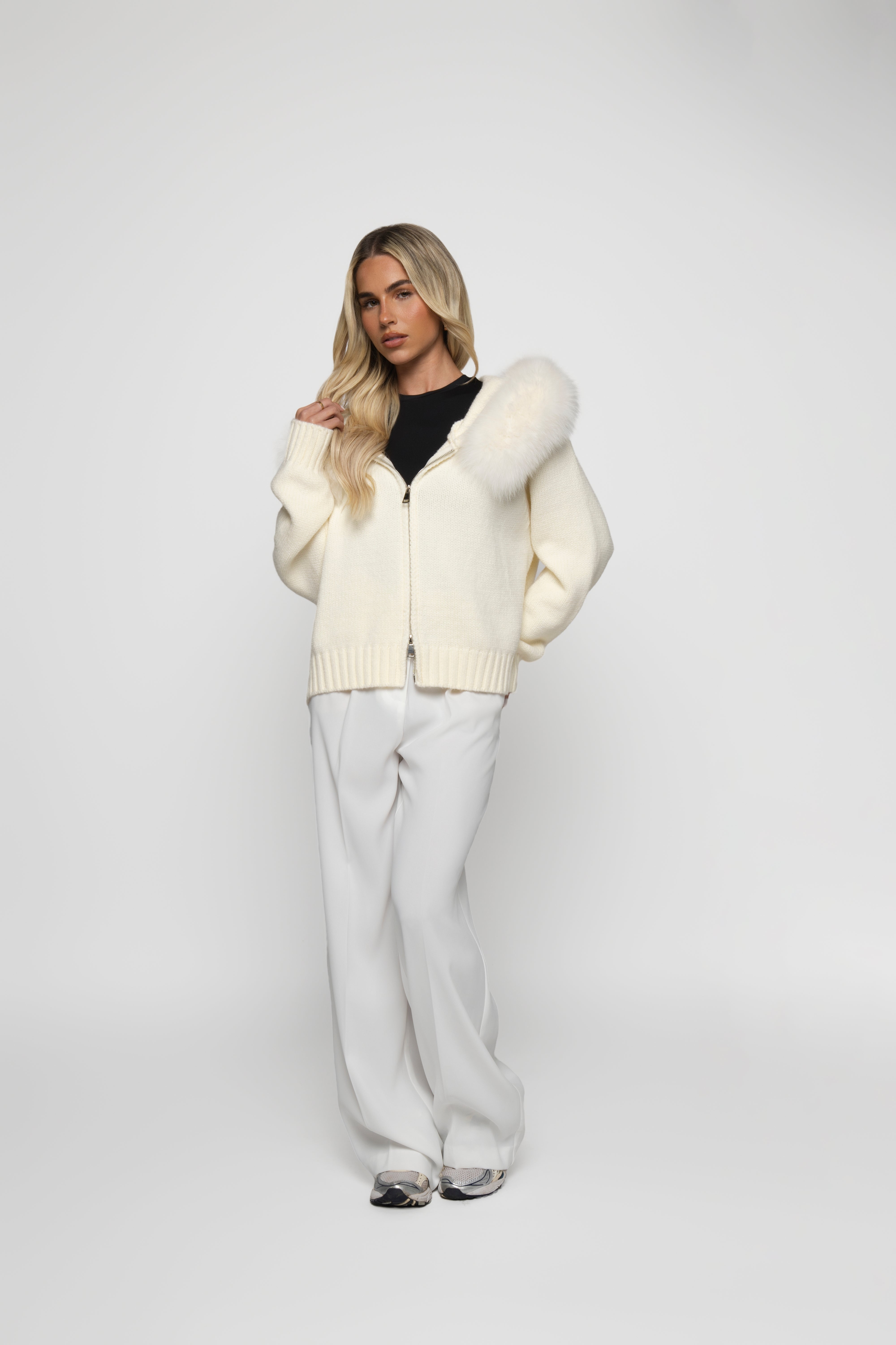 White Nala Wool Coat