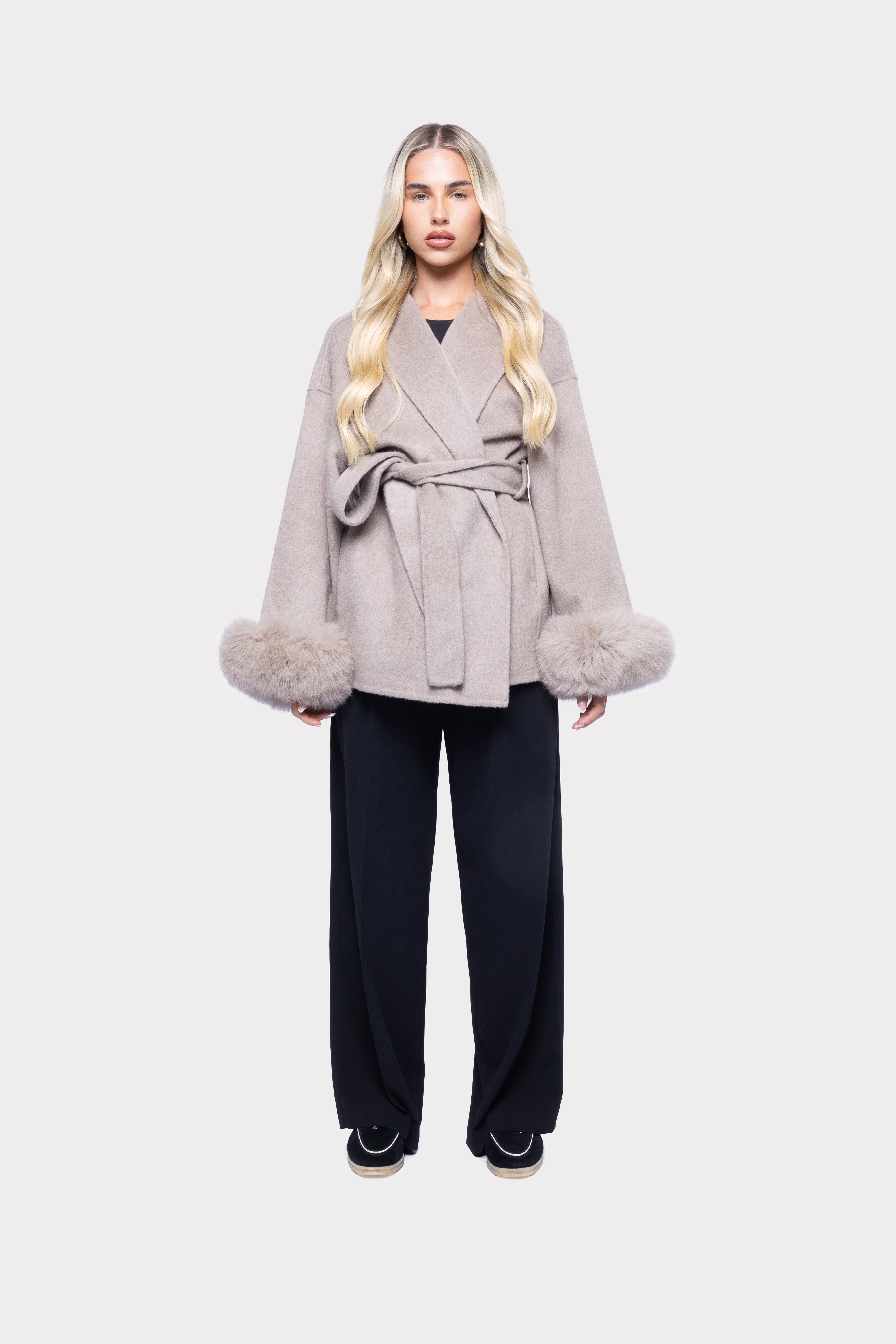 Grey Elva Wool Coat