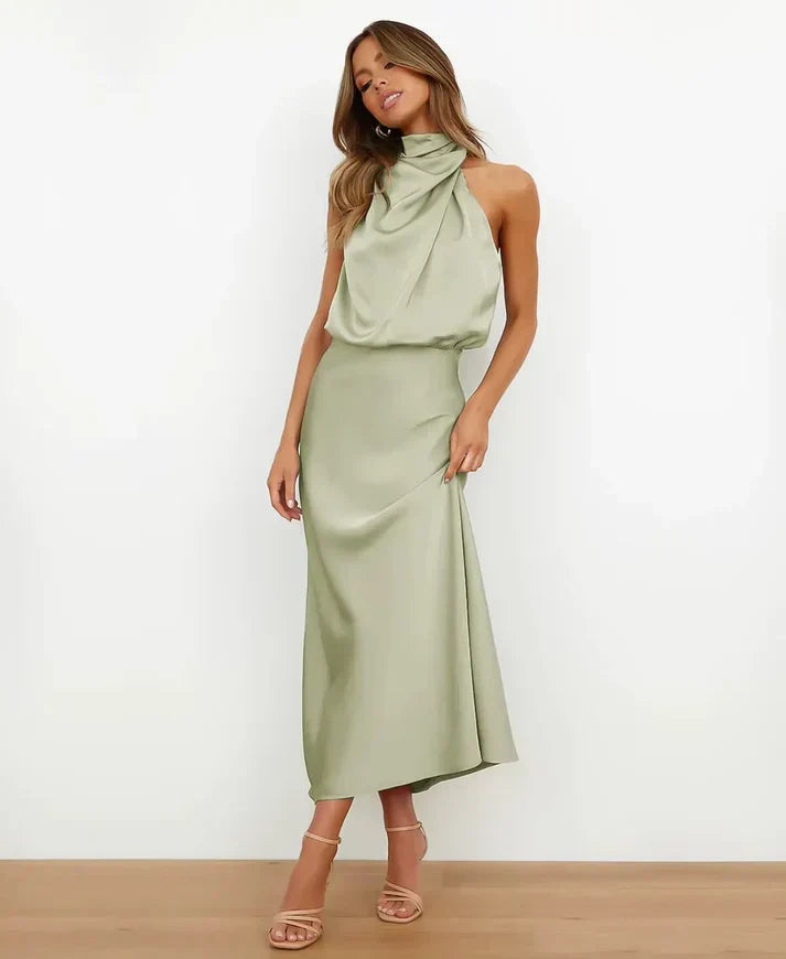 Serena High Waist Midi Dress