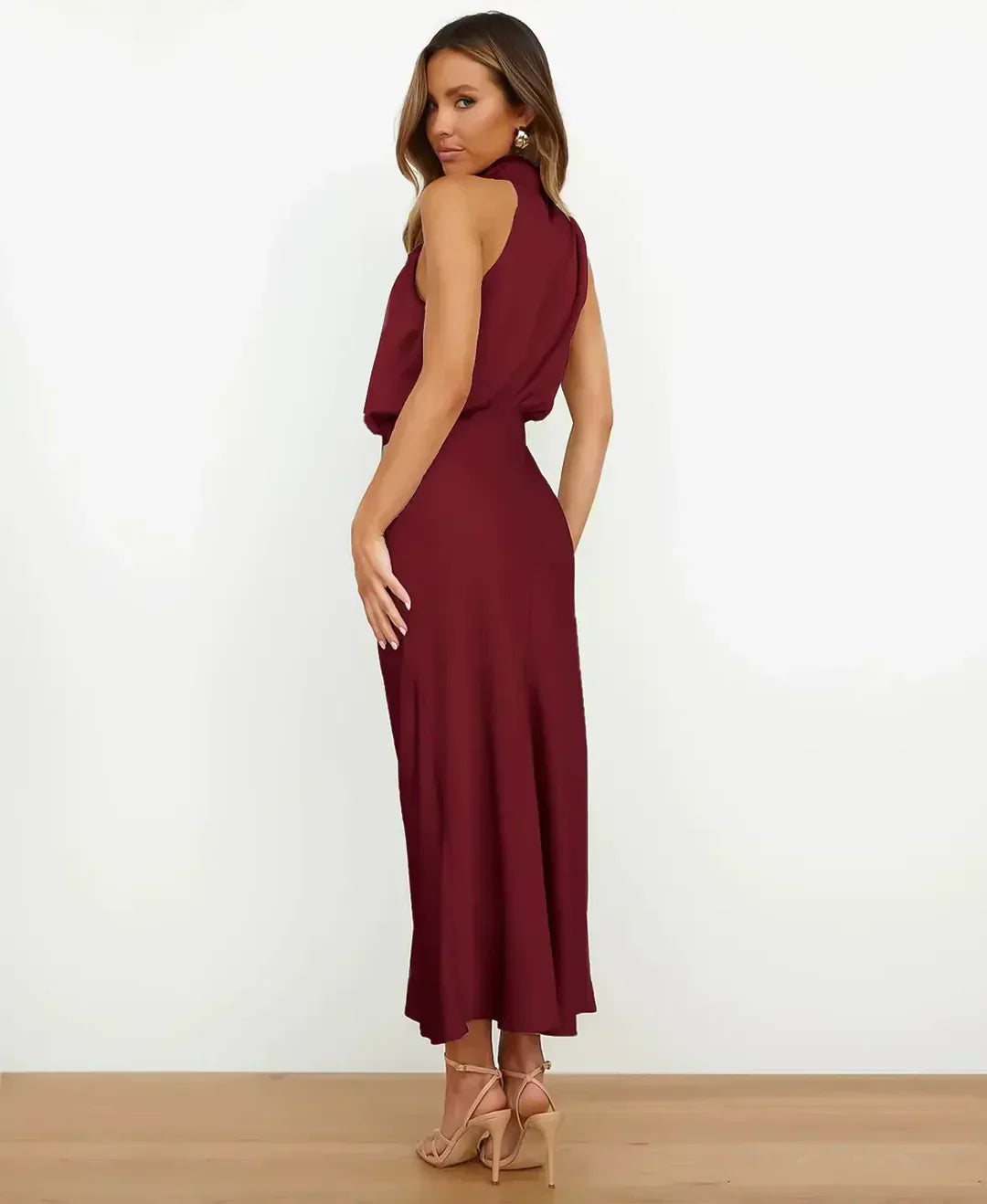 Serena High Waist Midi Dress