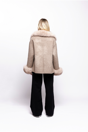 Cream Iris Wool Coat