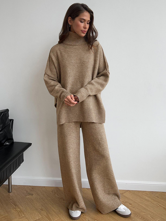 Ava Knit Set Camel