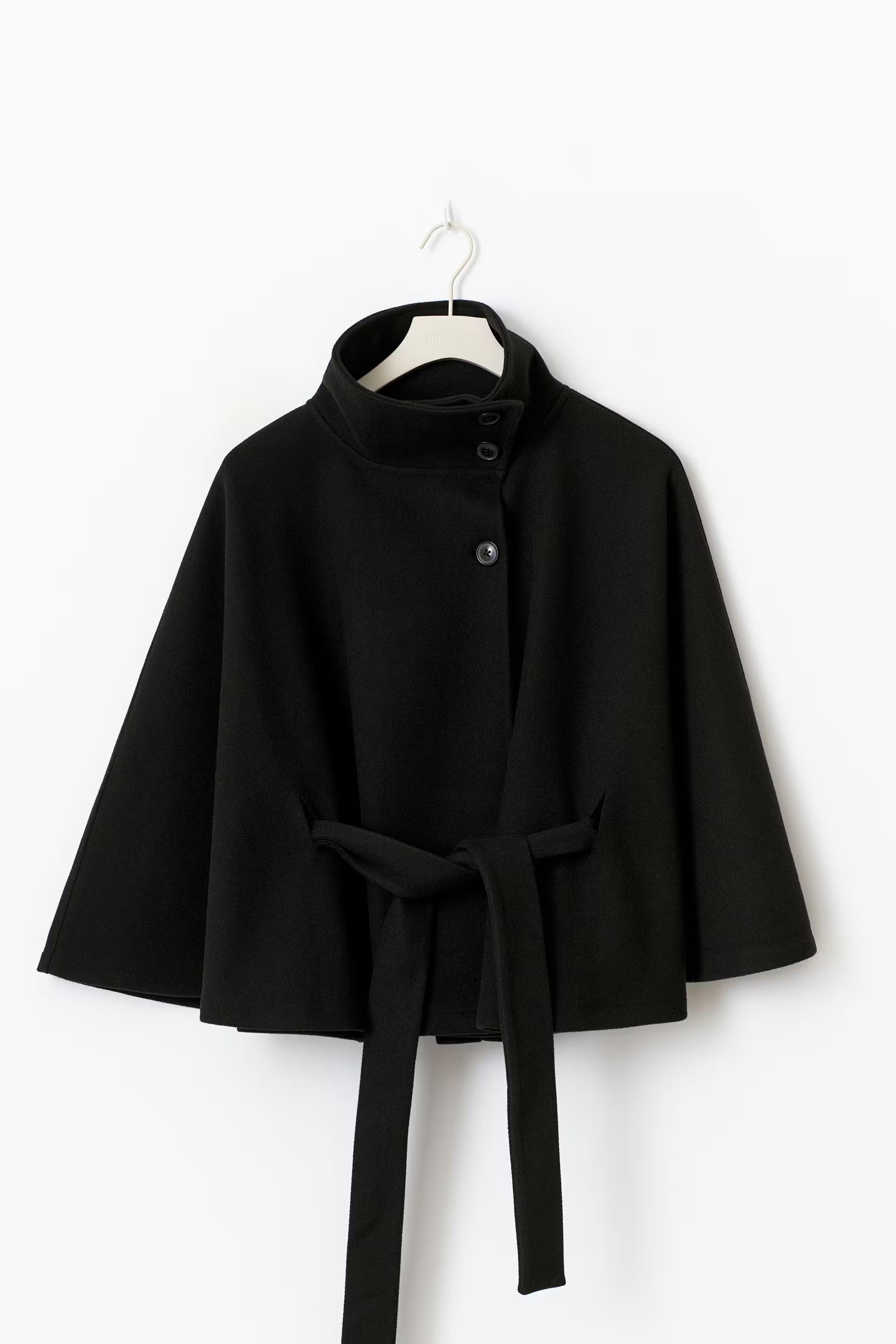 Black Belt Cape Jacket