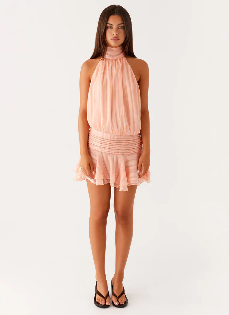 Lunea Chiffon Mini Dress
