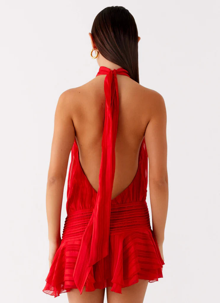 Lunea Chiffon Mini Dress