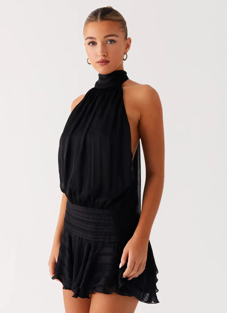 Lunea Chiffon Mini Dress