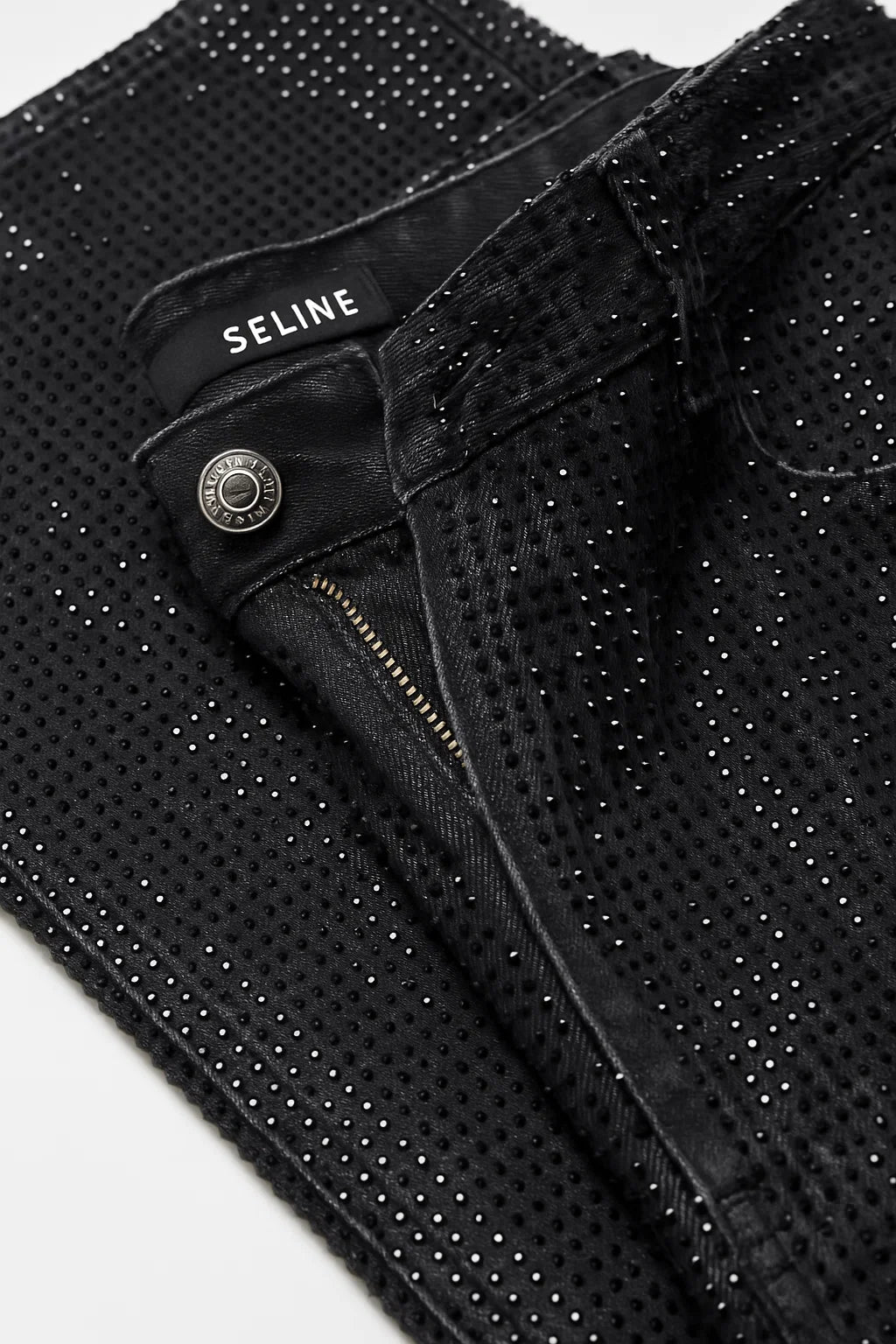 Wide Fit Jeans mit Strass - Stardust